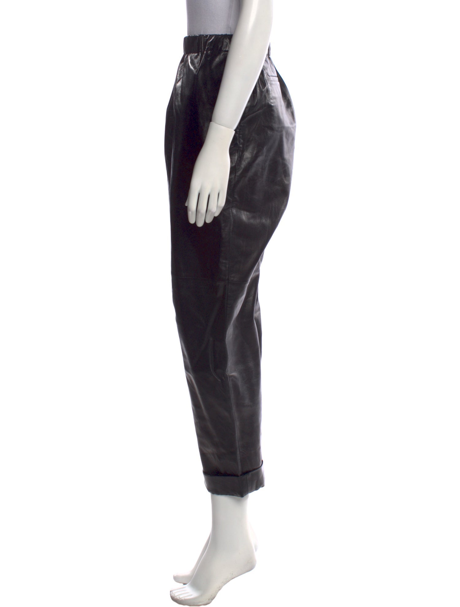 Celine Lambskin Straight Leg Pants