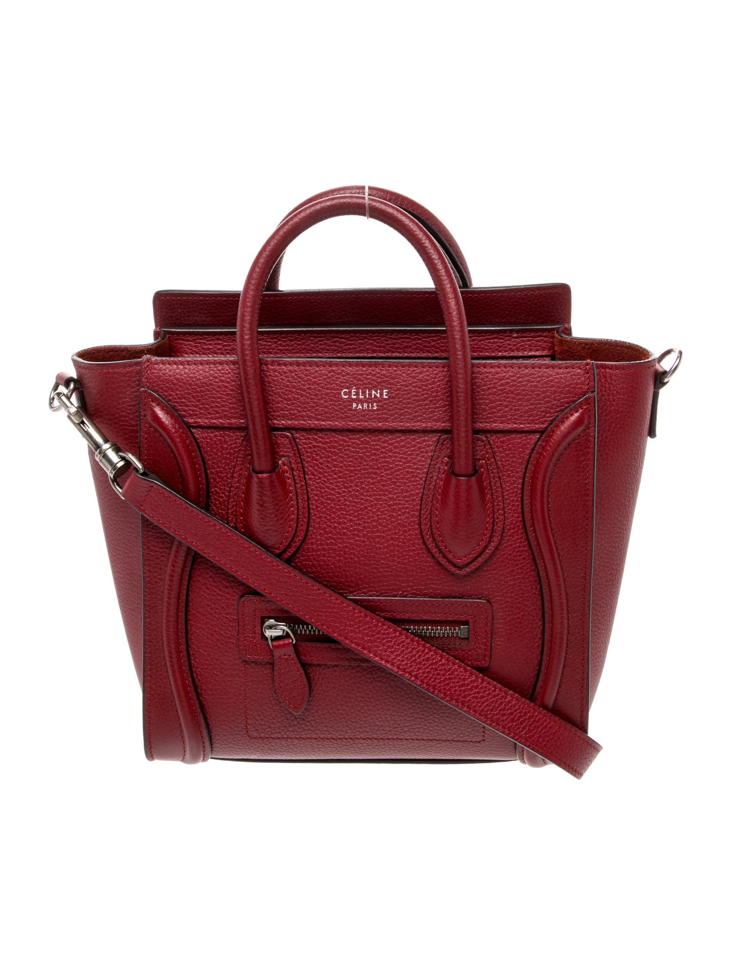 Celine Leather Luggage Nano