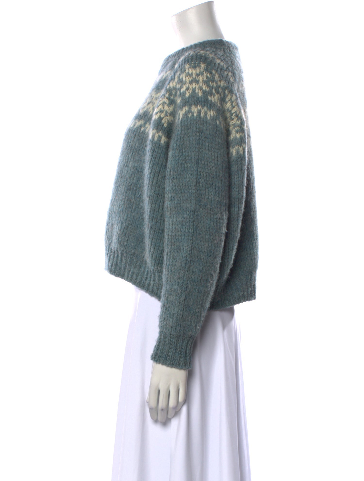 Celine Wool Graphic Print Sweater