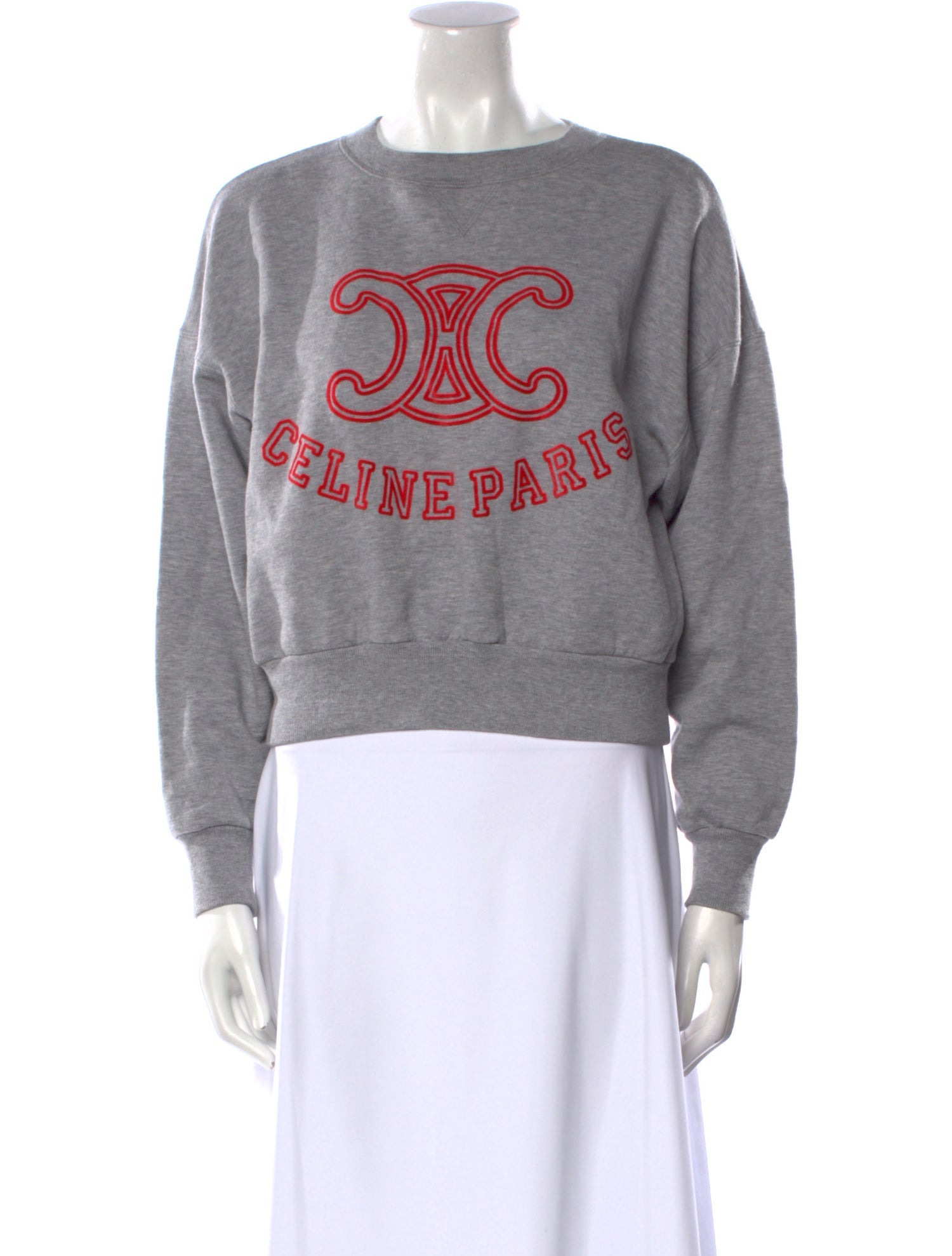 Celine Graphic Print Crew Neck Sweatshirt