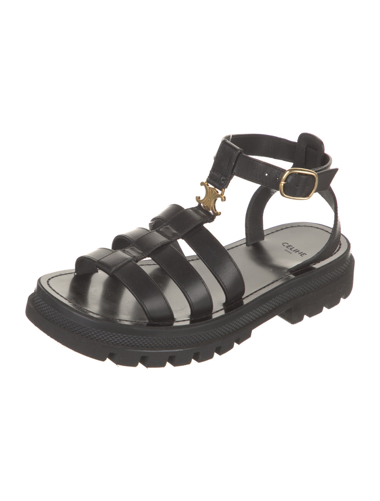 Celine Leather Gladiator Sandals