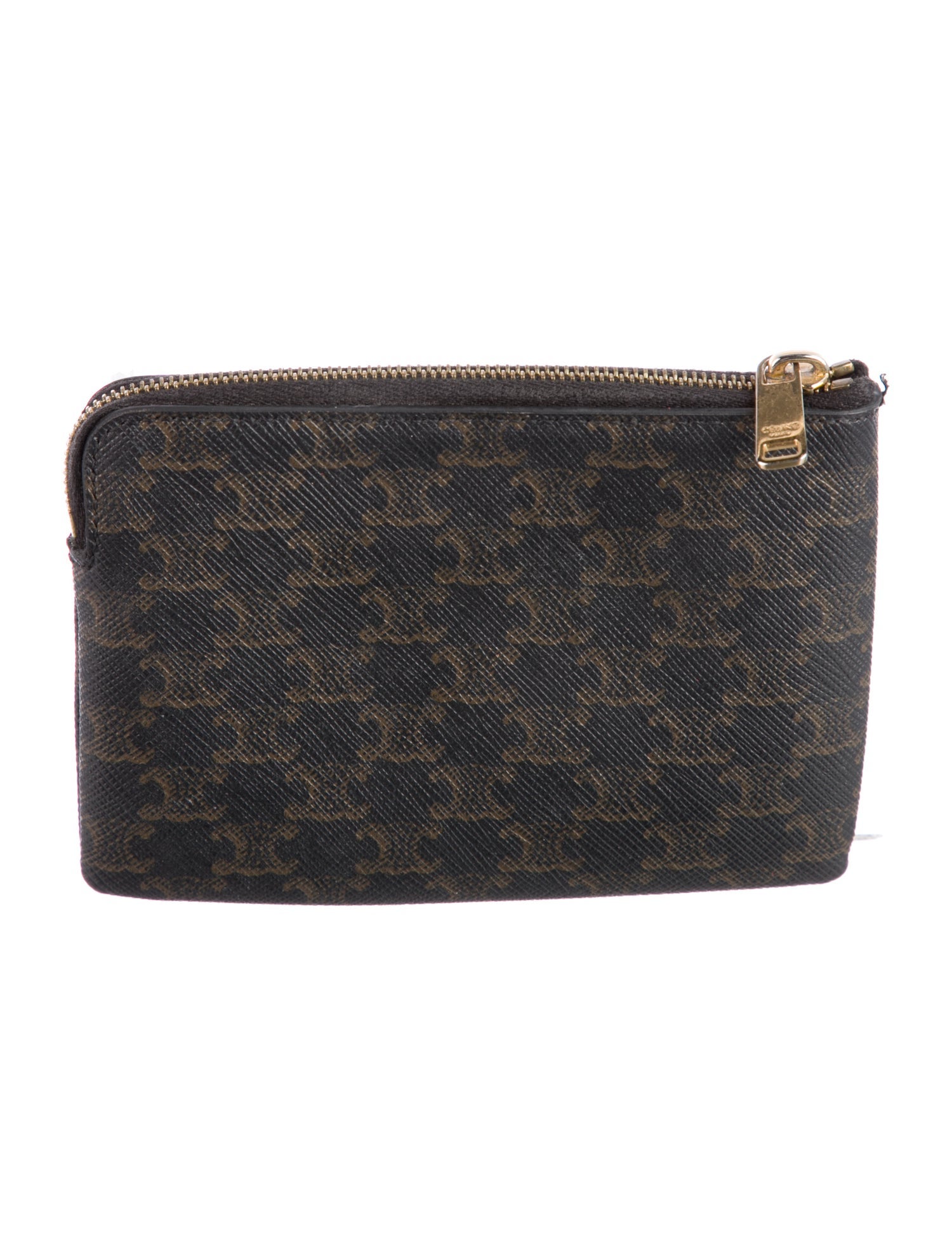 Celine 2023 Triomphe Coin & Card Pouch Wallet