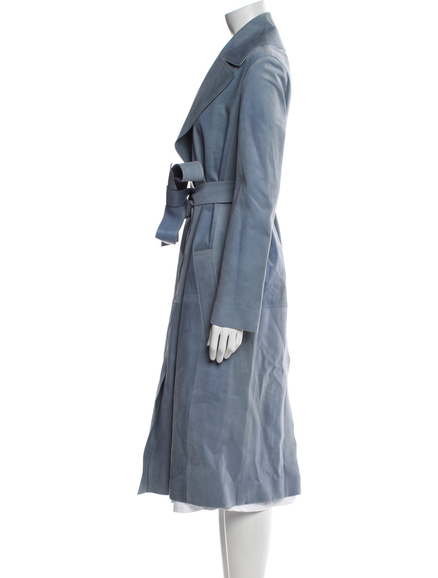 Celine Suede Trench Coat