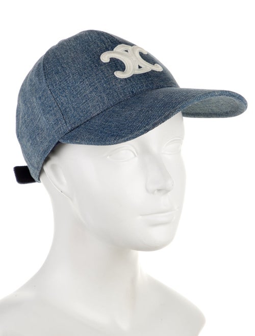 Celine Denim Triomphe Baseball Cap