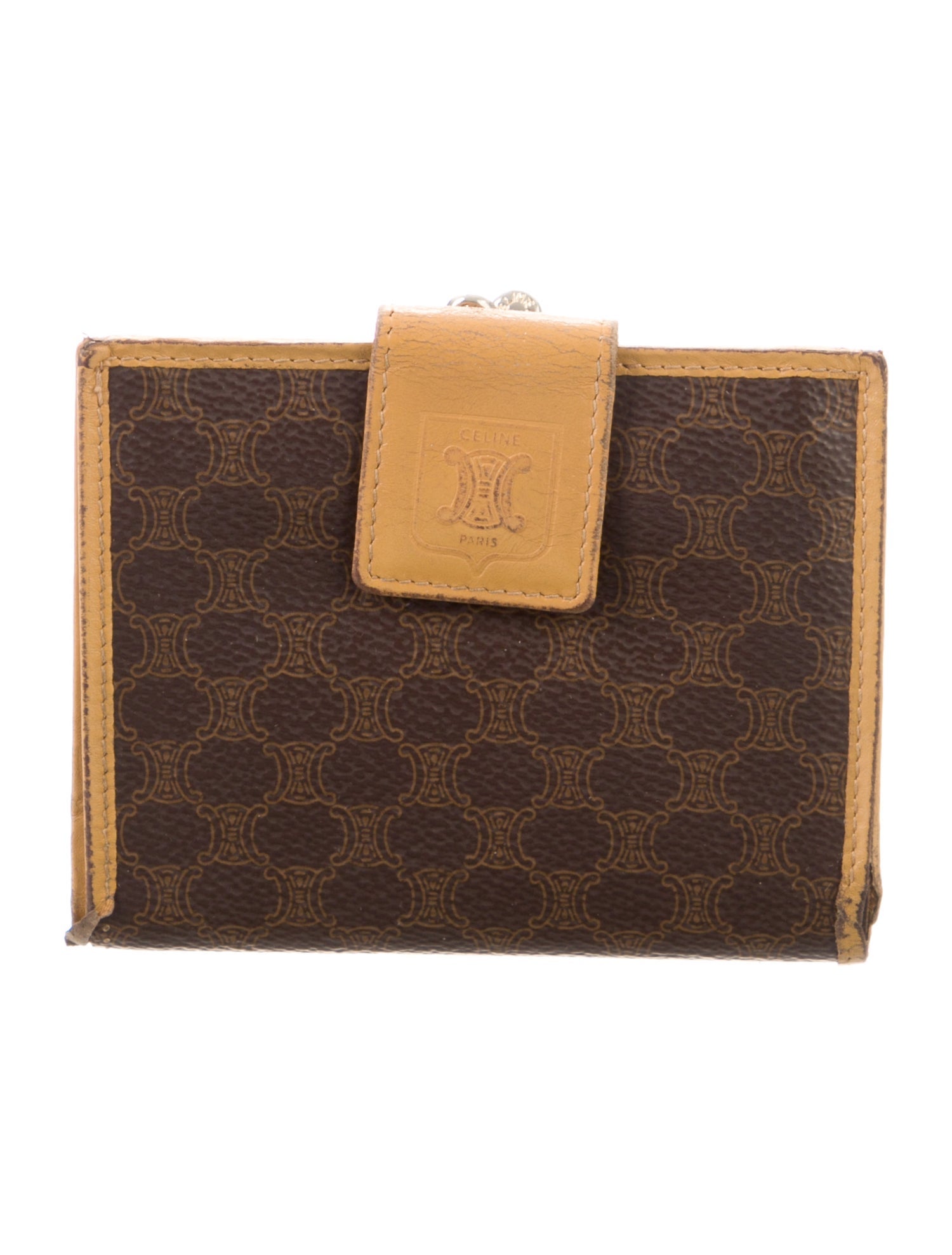 Celine Triomphe Wallet Printed Compact Wallet