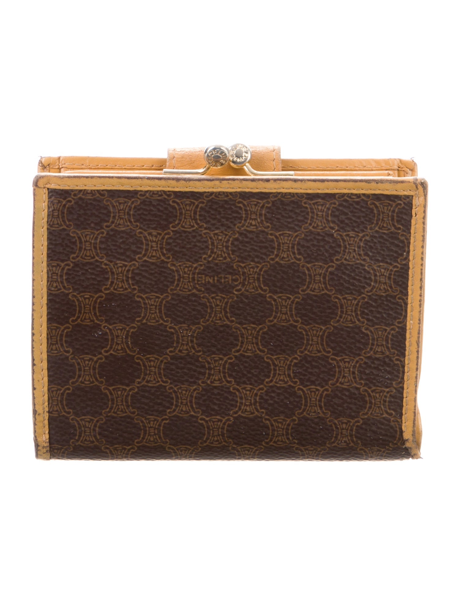 Celine Triomphe Wallet Printed Compact Wallet