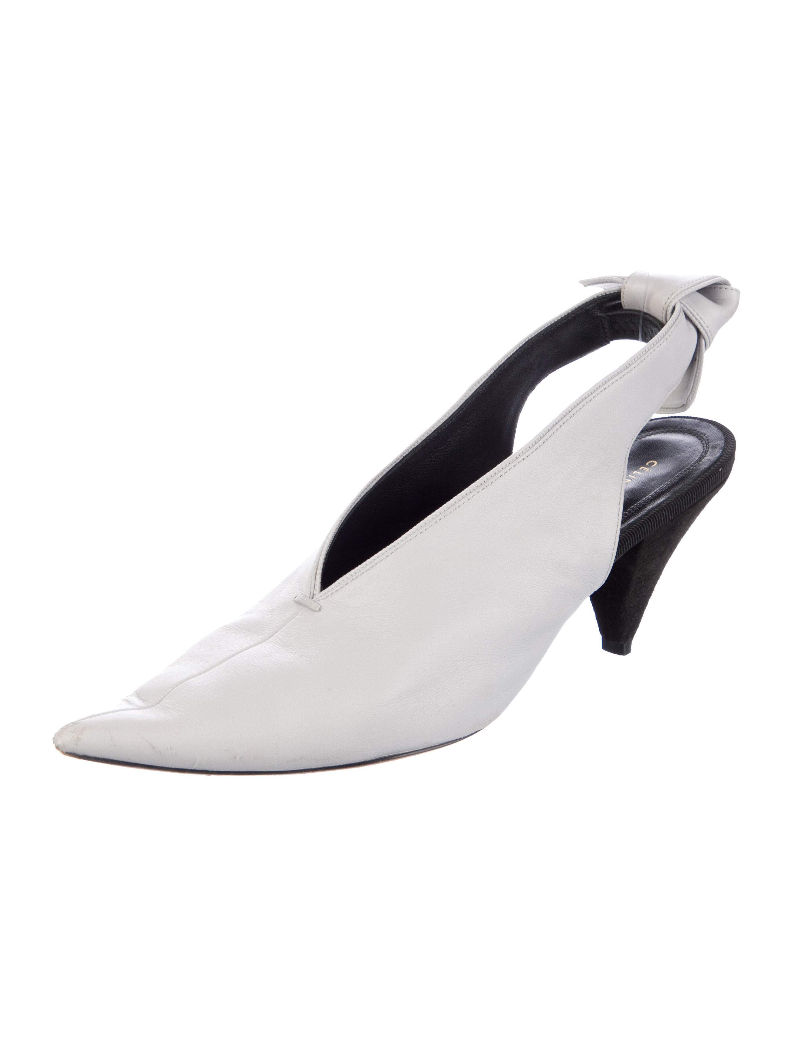 Celine Leather Slingback Pumps