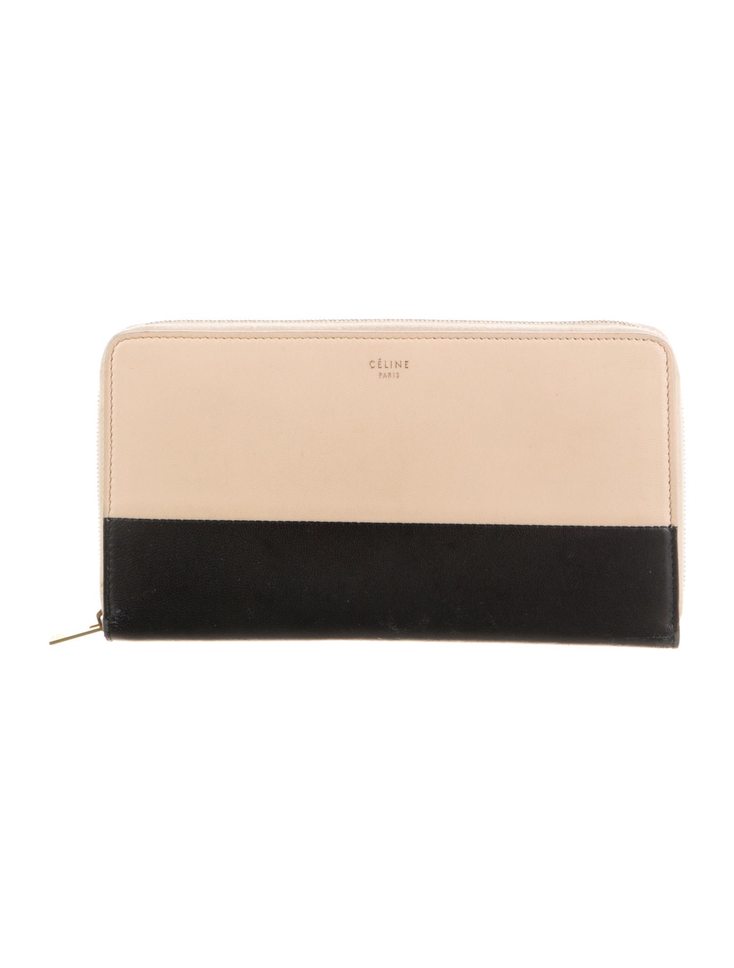 Celine Bicolor Continental Wallet Leather Continental Wallet