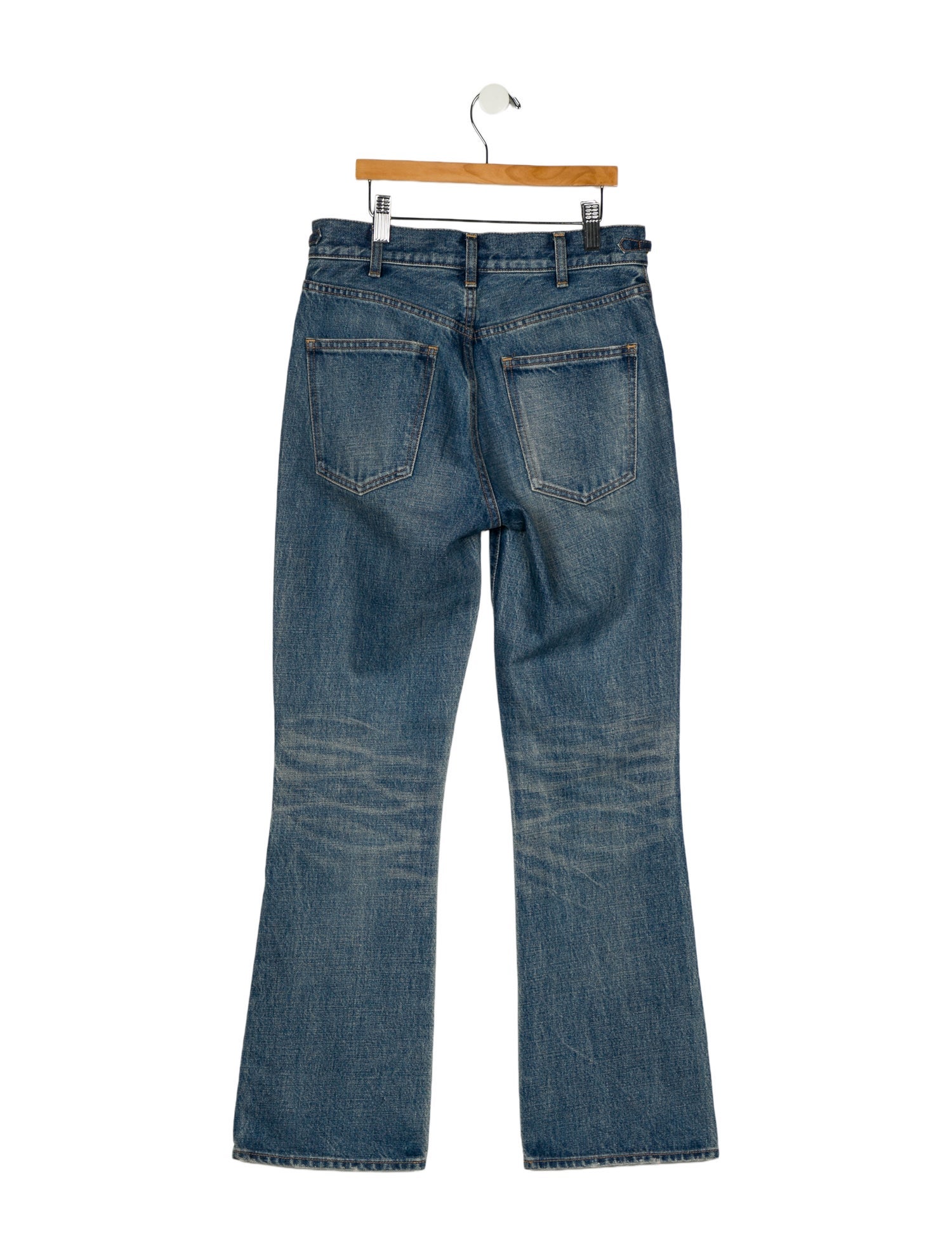 Celine Mid-Rise Wide Leg Jeans