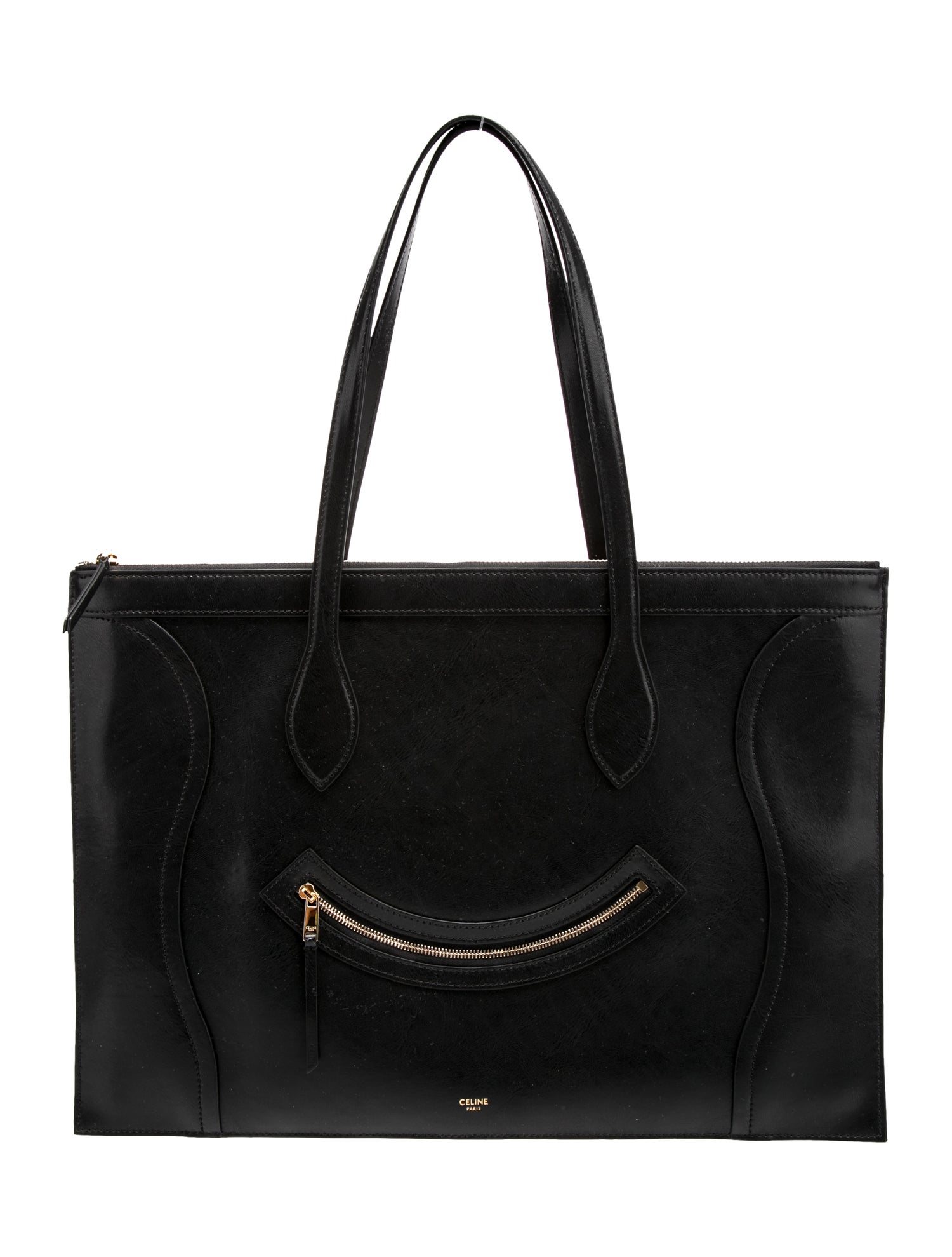 Celine Calfskin Flat Cabas New Luggage 2025