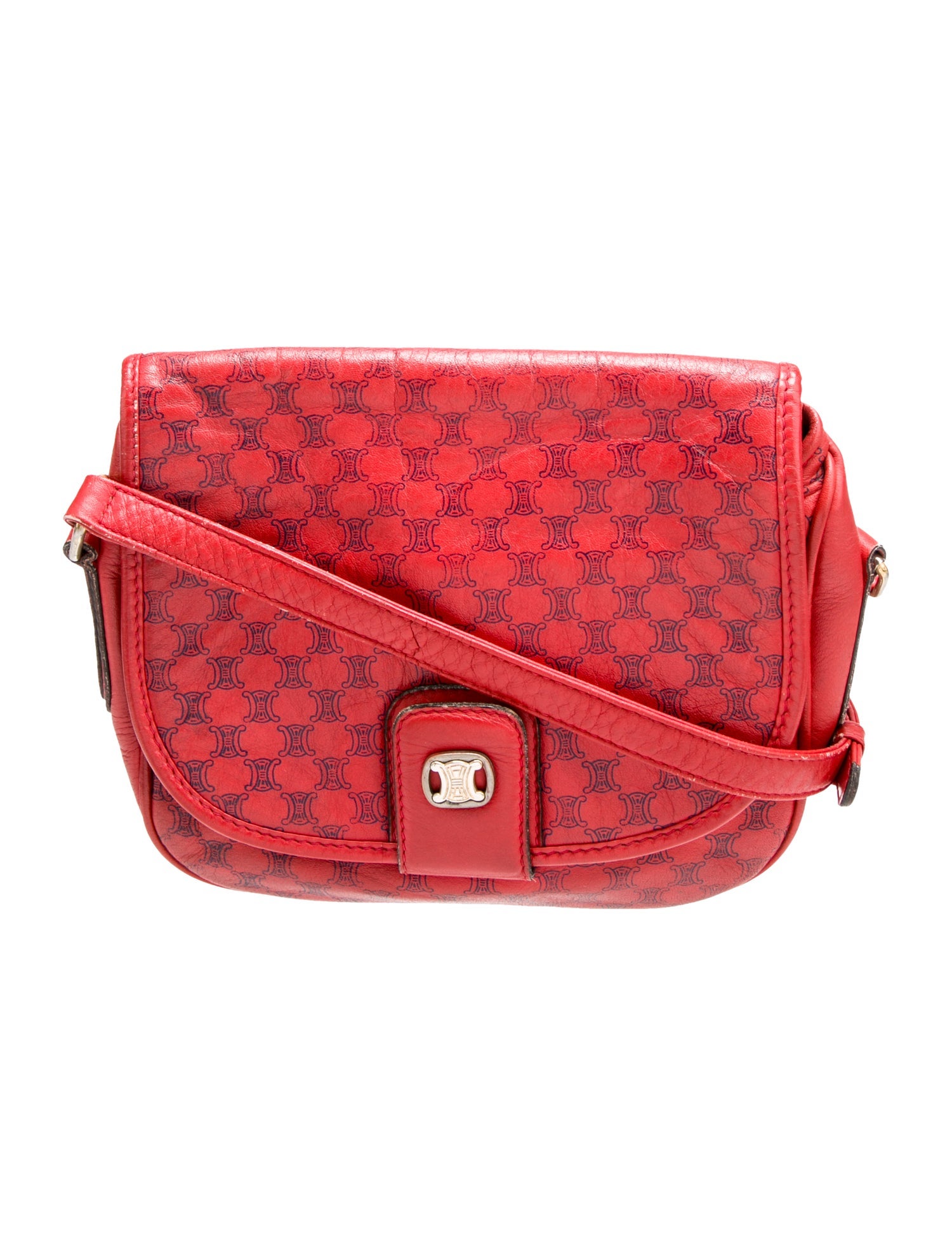 Celine Leather Crossbody Bag Vintage