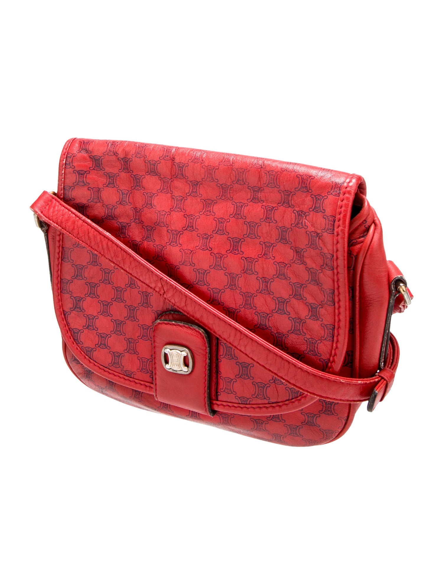 Celine Leather Crossbody Bag Vintage