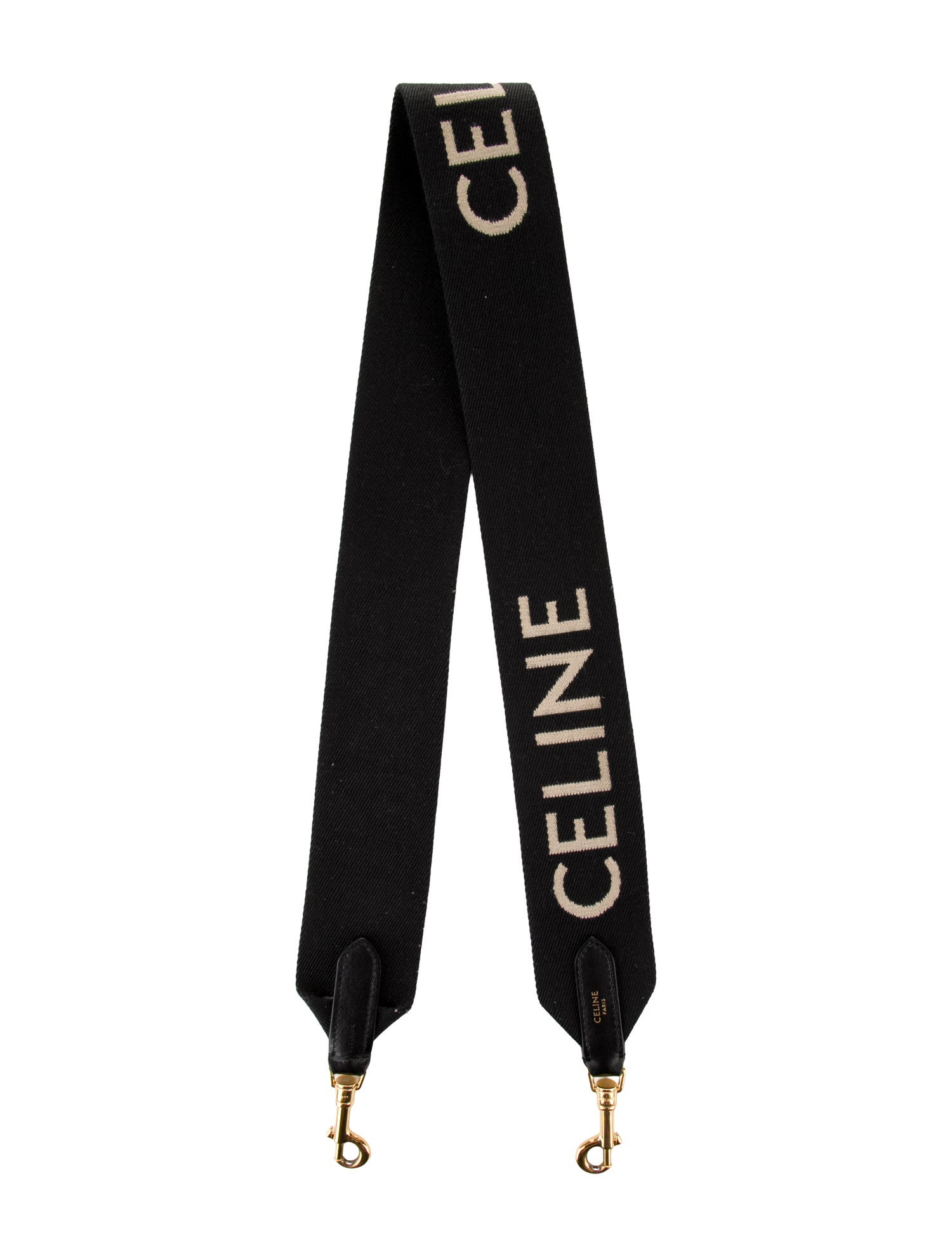 Celine Logo Canvas Bag Strap