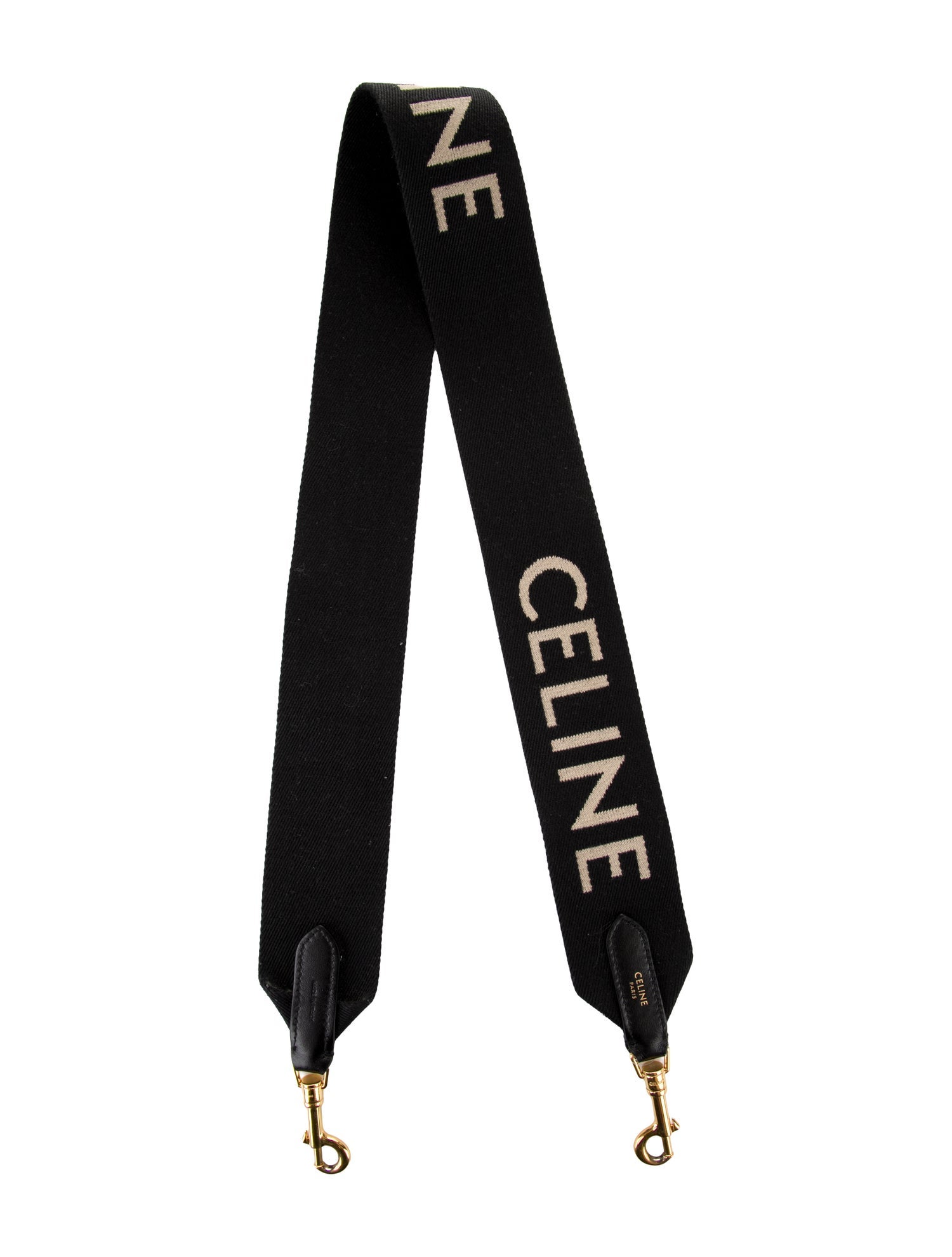 Celine Logo Canvas Bag Strap