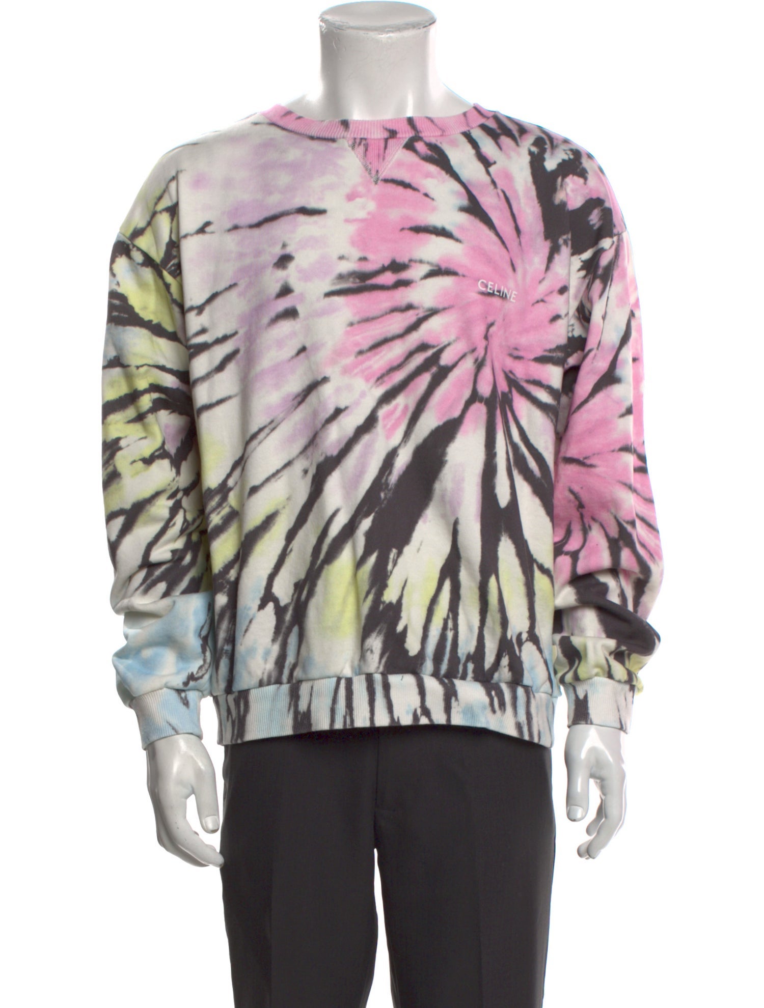 Celine 2023 Tie Dye Loose Sweatshirt