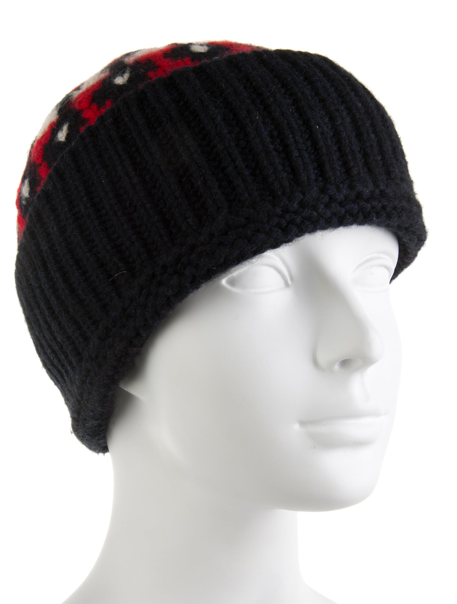 Celine Cashmere Fair Isle Beanie