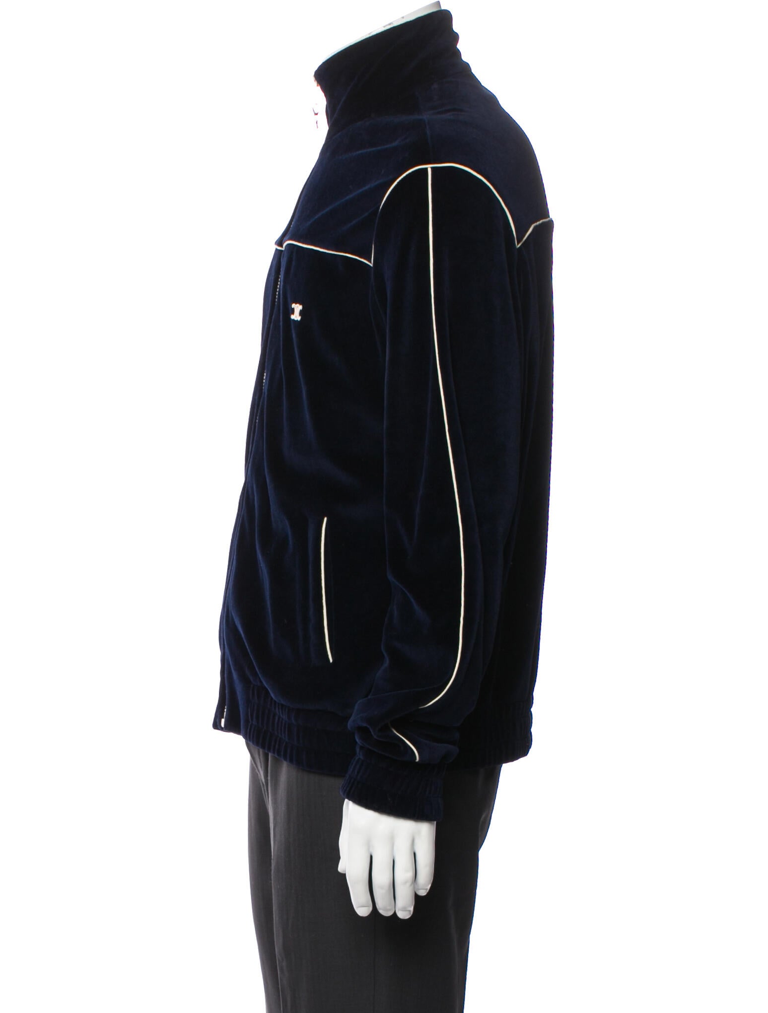 Celine Triomphe Striped Windbreaker