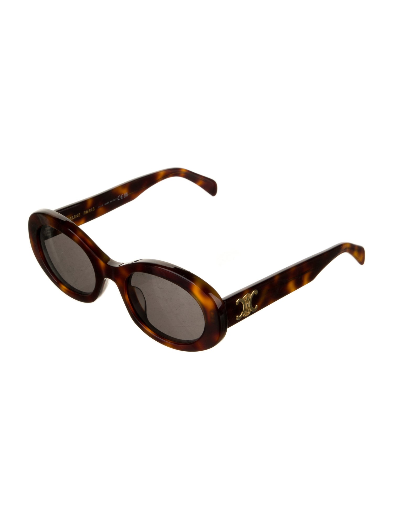 Celine Signature Logo Round Sunglasses