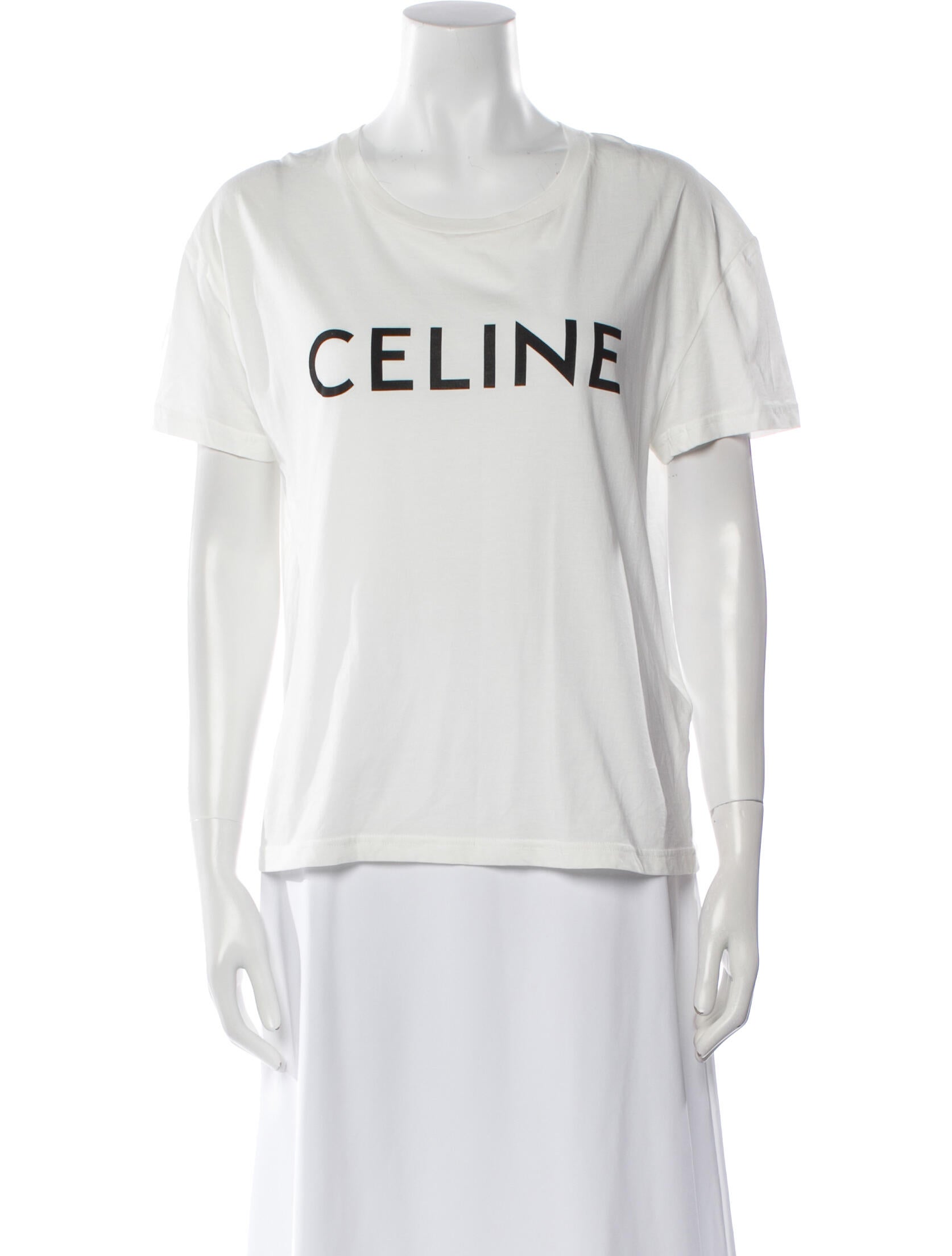 Celine Graphic Print Crew Neck T-Shirt