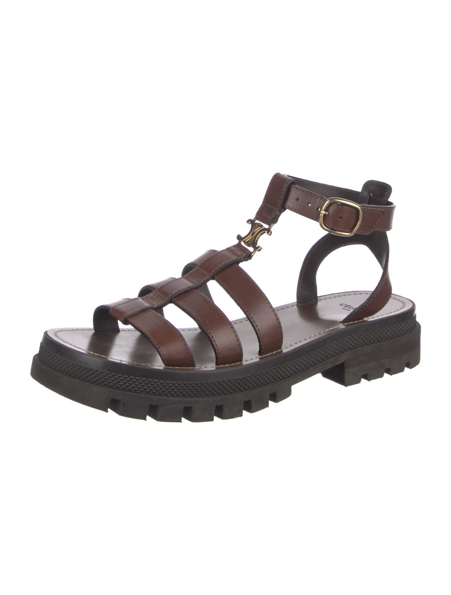 Celine Leather Gladiator Sandals