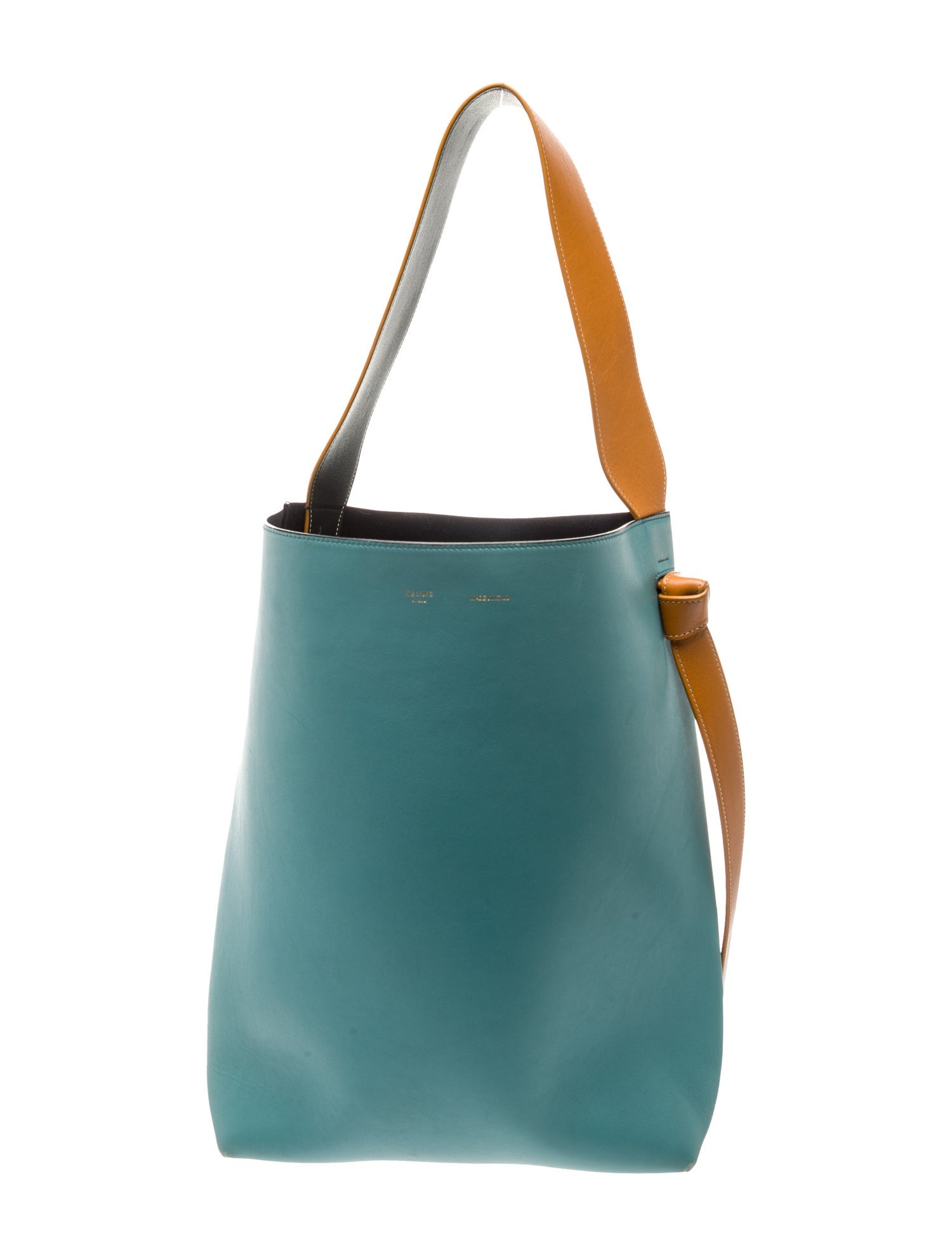 Celine Leather Twisted Cabas Small