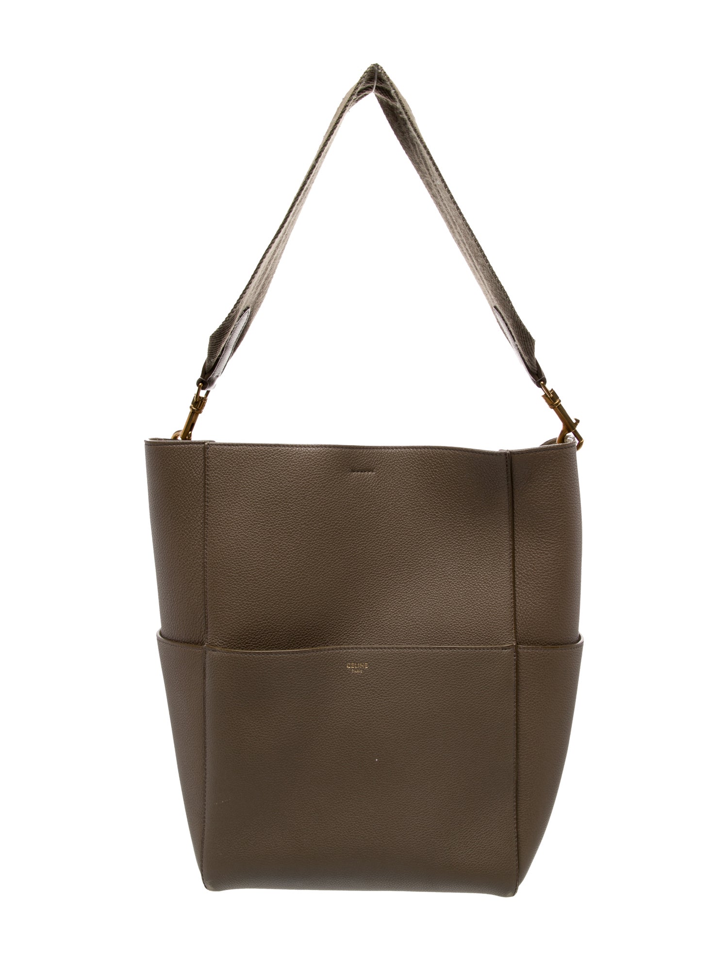 Celine Leather Seau Sangle