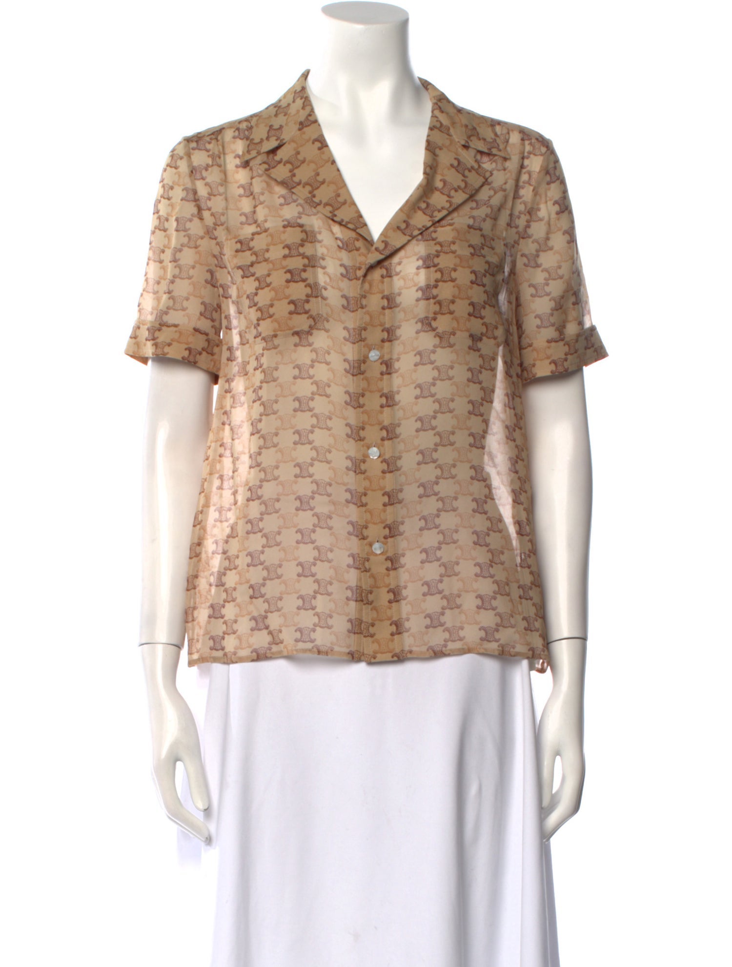 Celine 2022 Triomphe Pajama Blouse w/ Tags