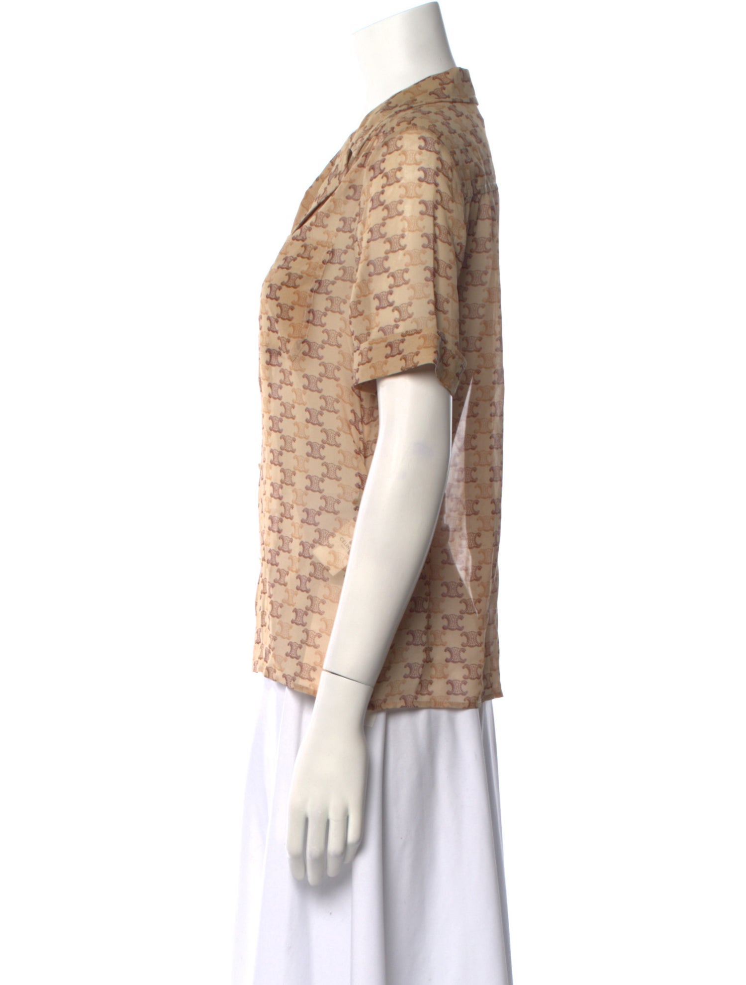 Celine 2022 Triomphe Pajama Blouse w/ Tags