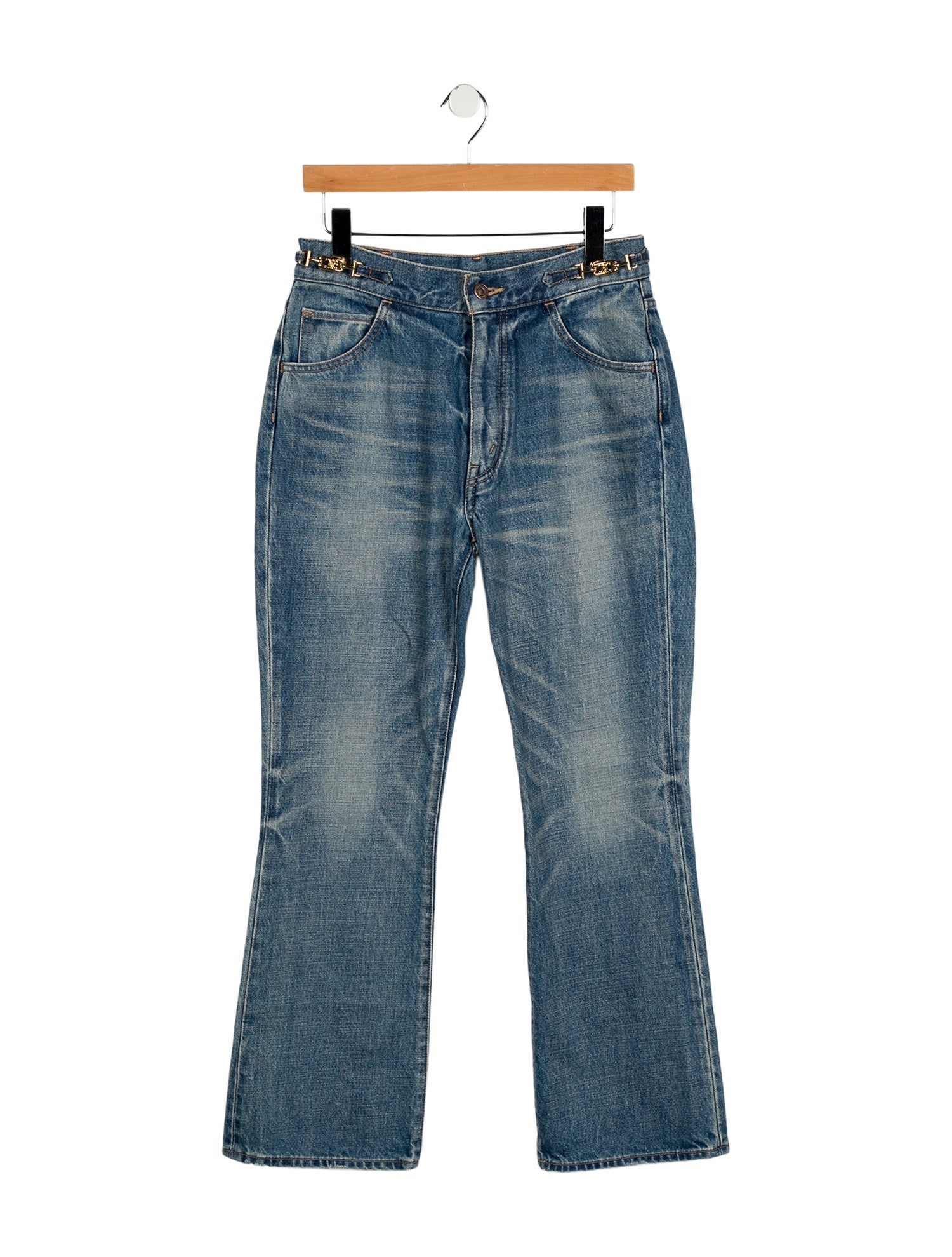 Celine High-Rise Wide Leg Jeans