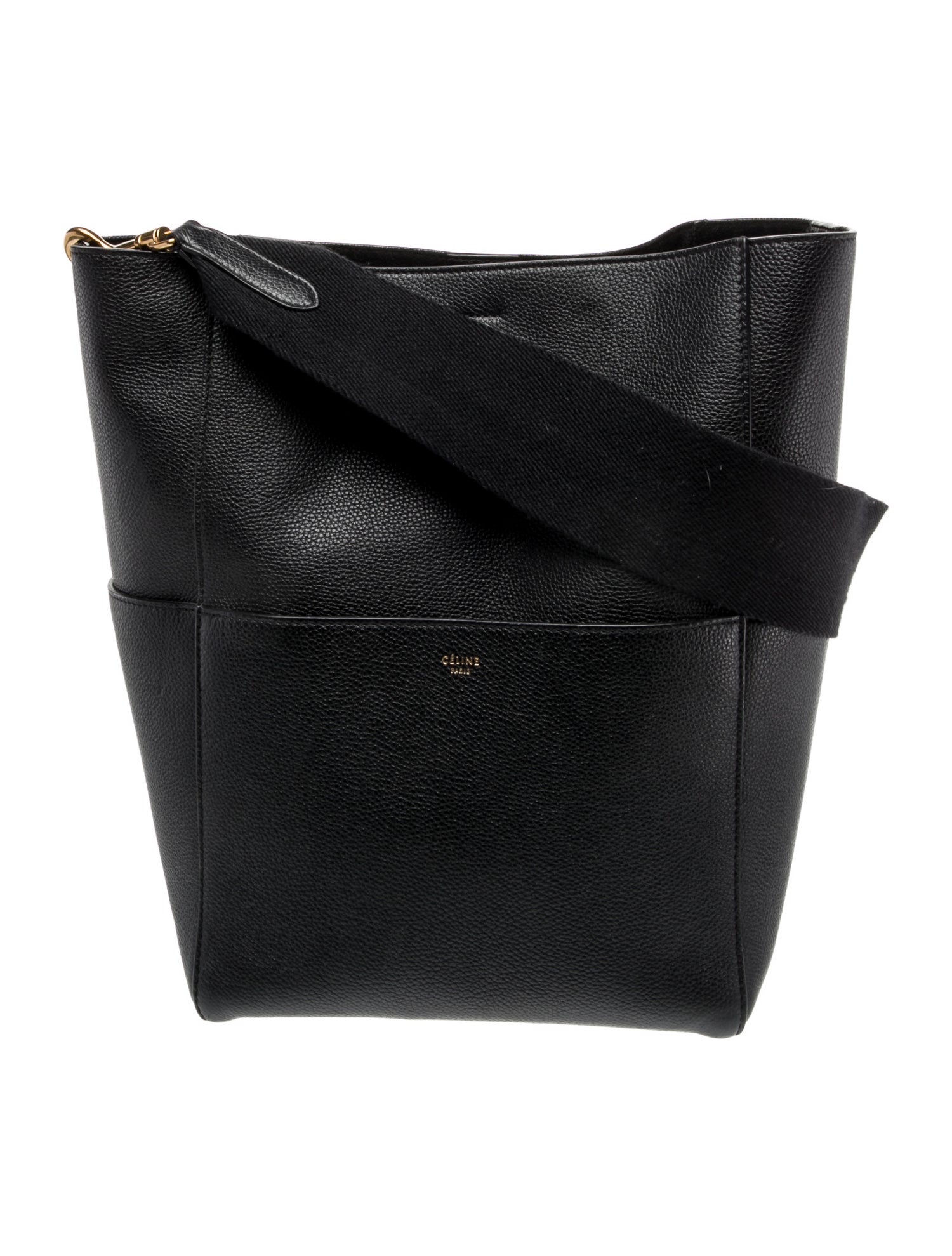 Celine Leather Seau Sangle