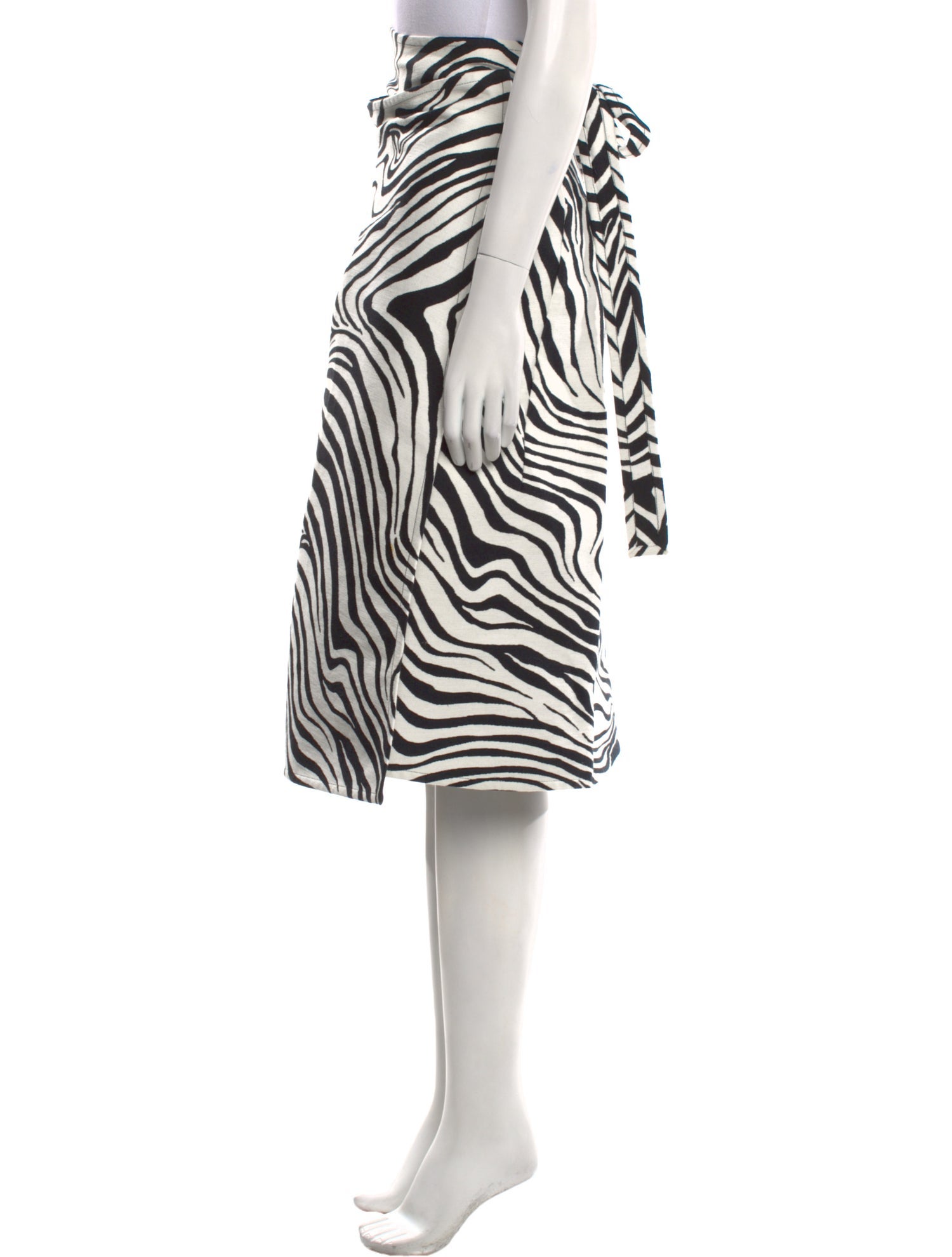 Celine Printed Knee-Length Skirt