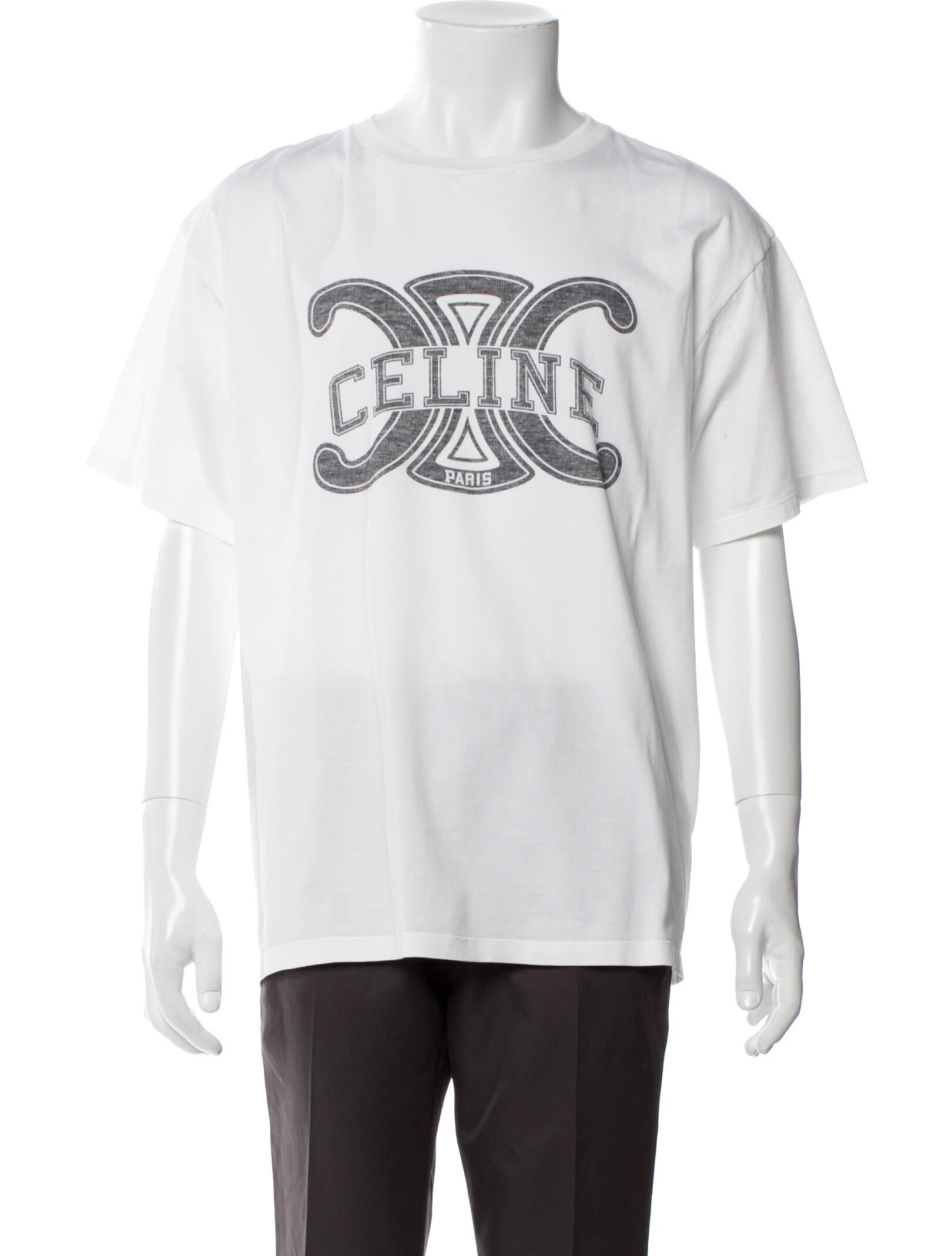 Celine Graphic Print Short Sleeve Shirt
