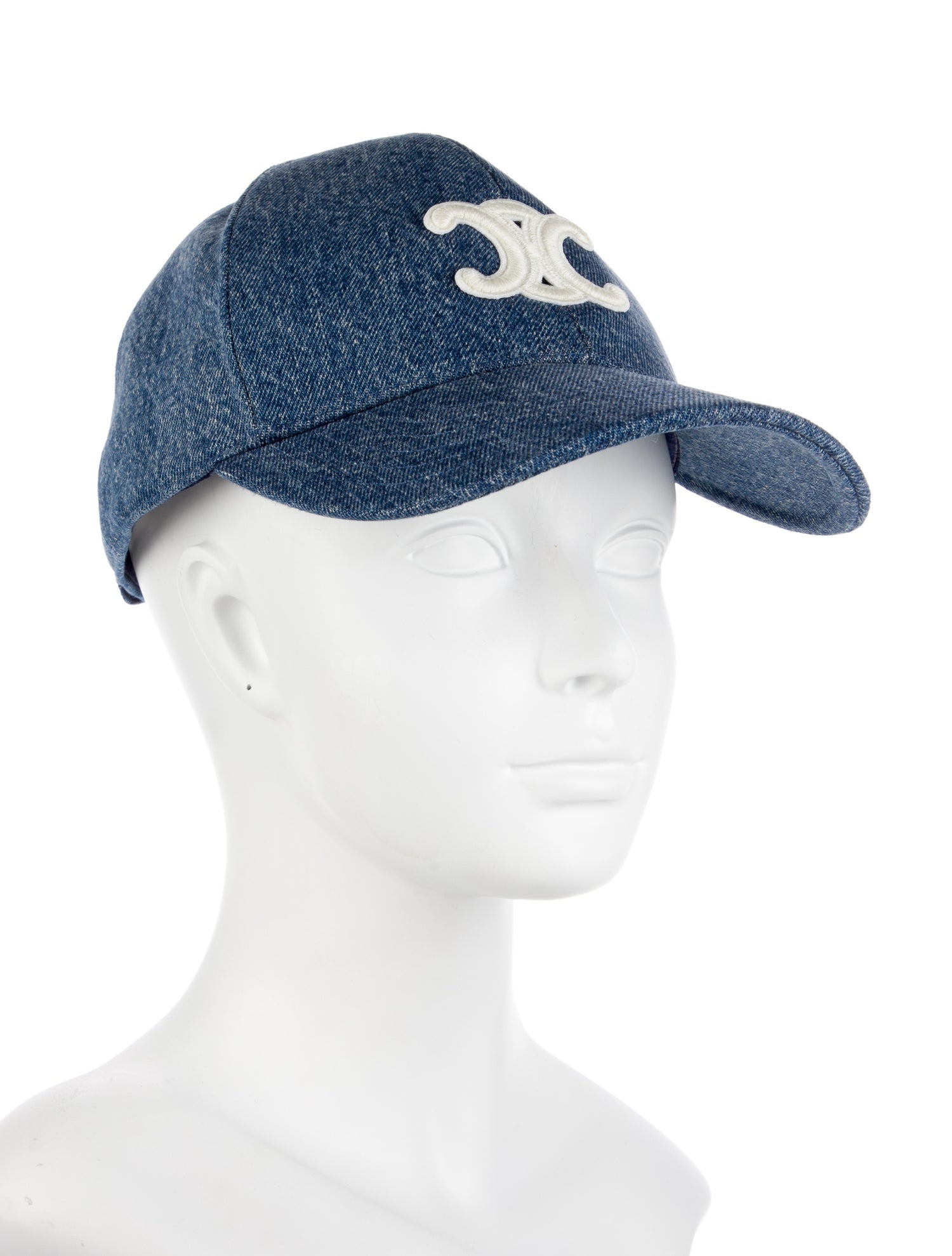Celine Denim Triomphe Baseball Cap