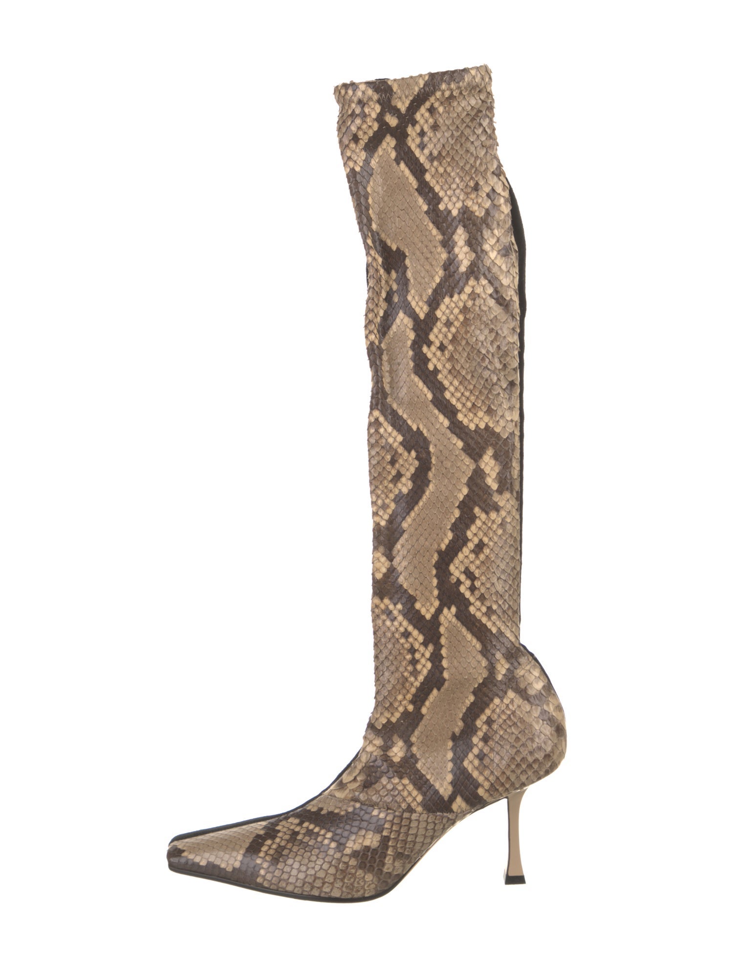Celine Suede Animal Print Boots