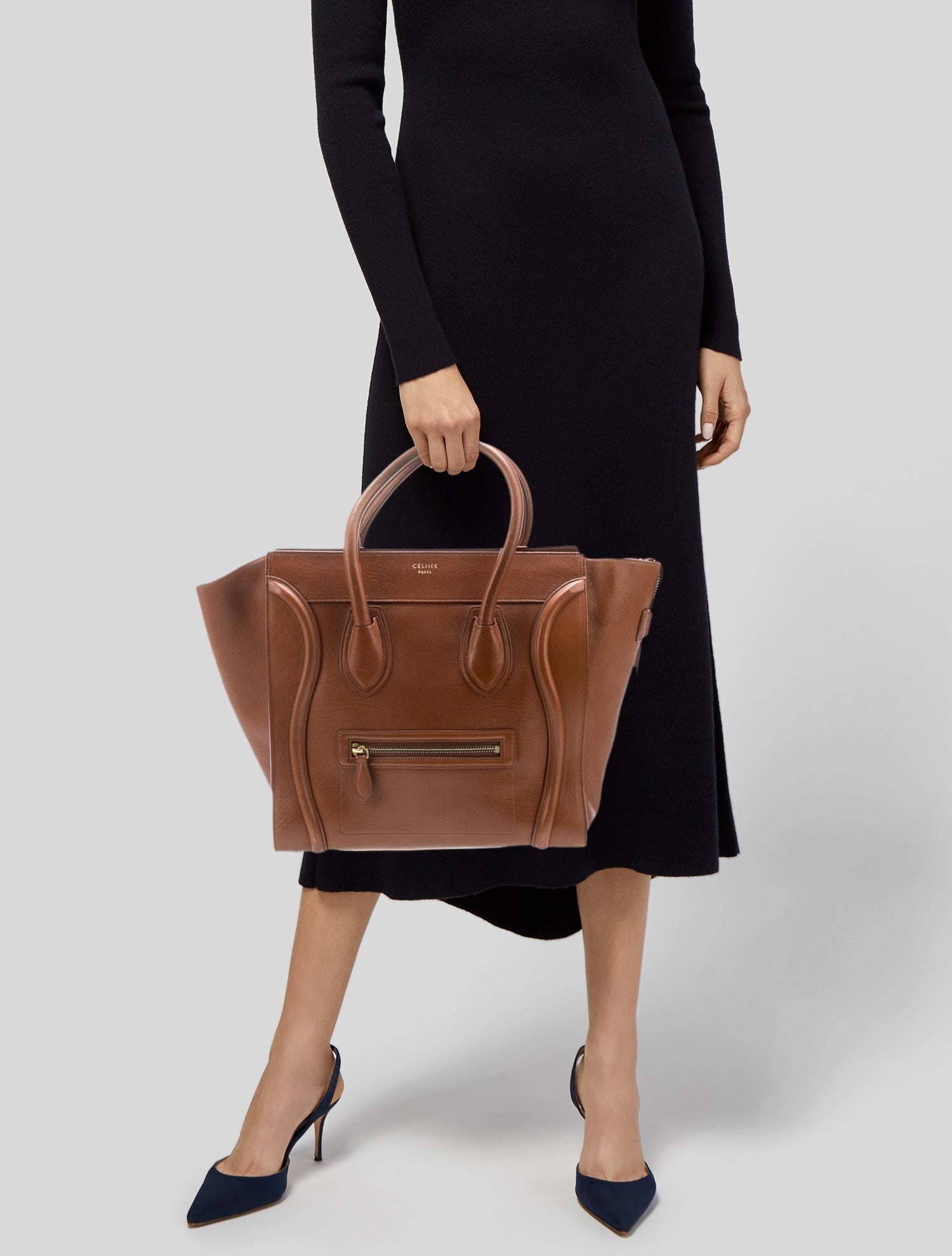 Celine Leather Luggage Mini