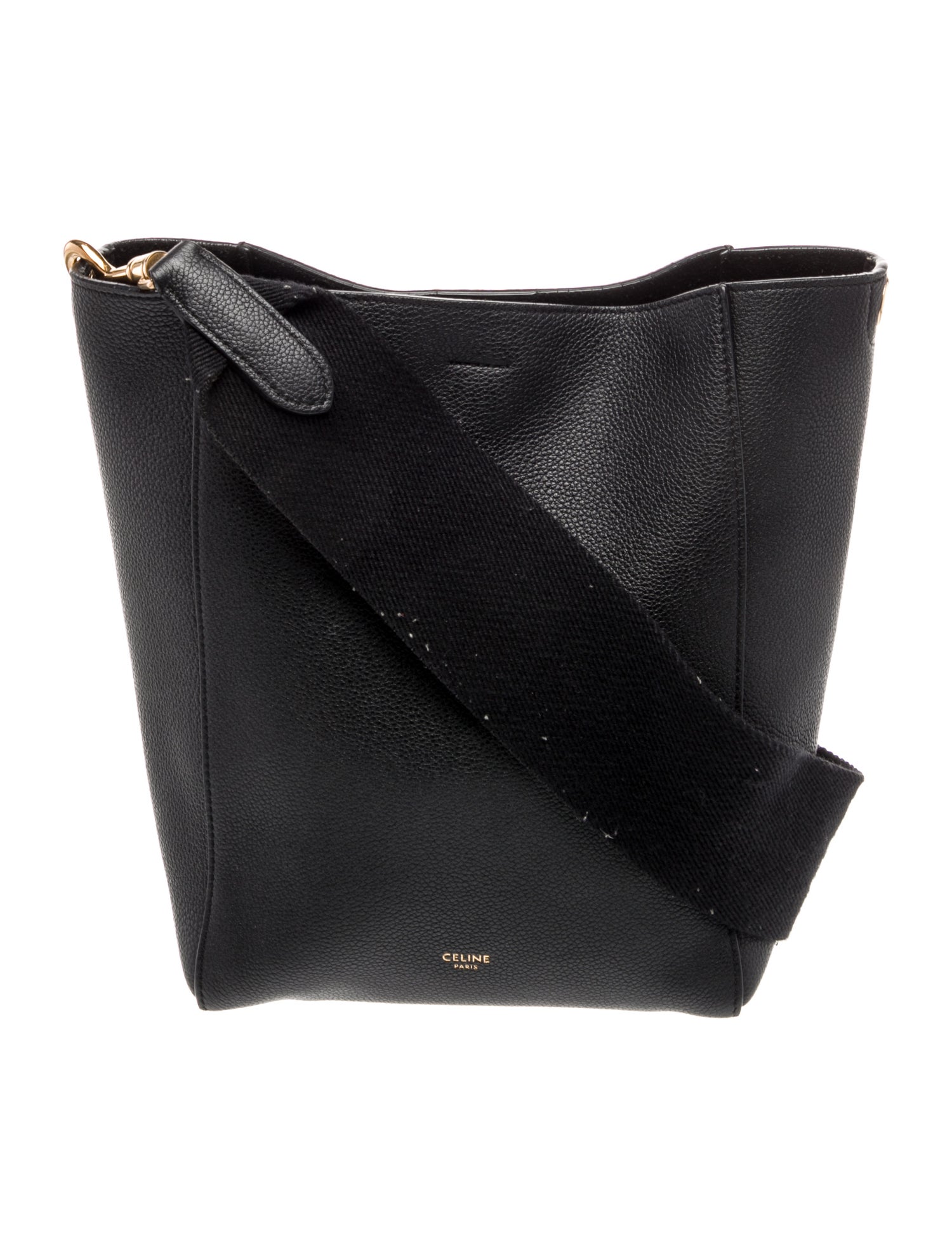 Celine Leather Seau Sangle