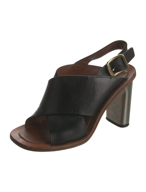 Celine Leather Slingback Sandals