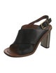 Celine Leather Slingback Sandals