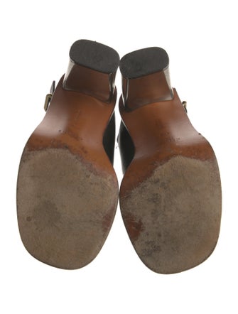 Celine Leather Slingback Sandals