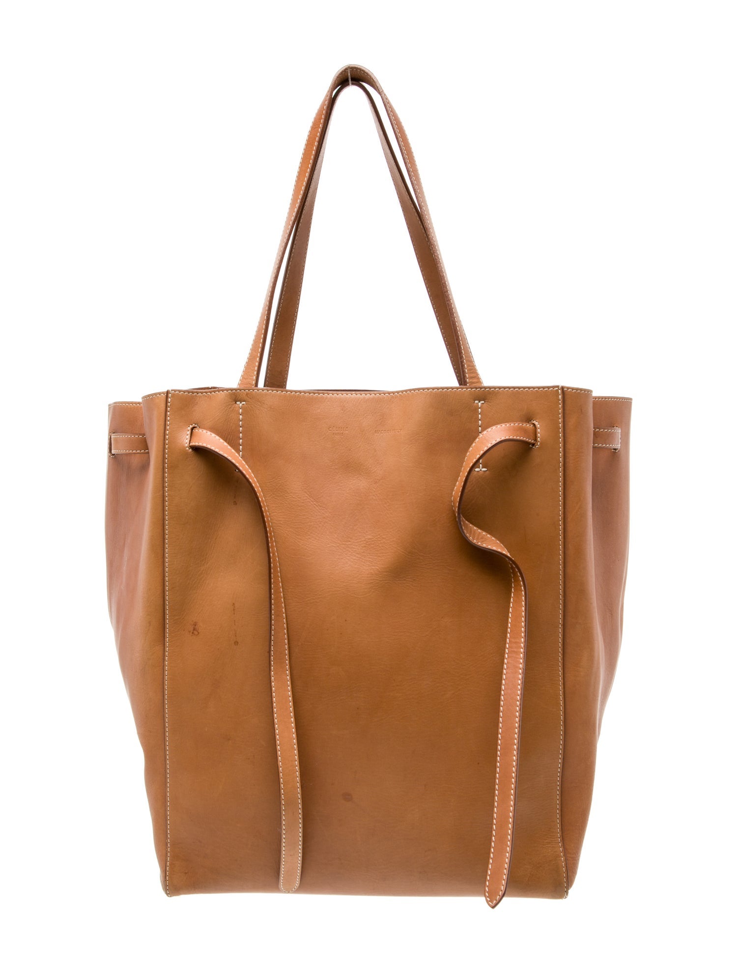 Celine Leather Cabas Phantom w/Belt Medium