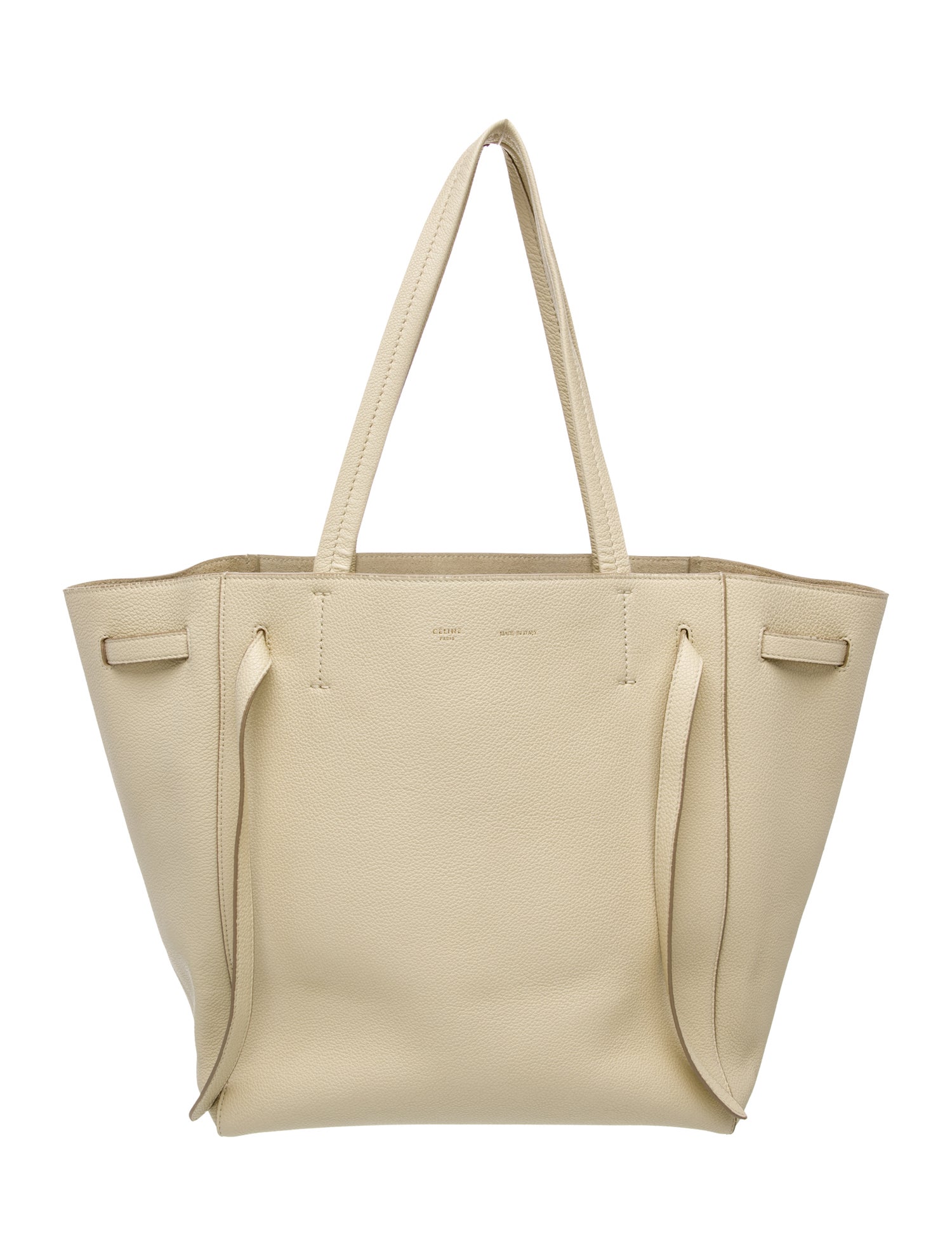 Celine Leather Cabas Phantom w/Belt Small