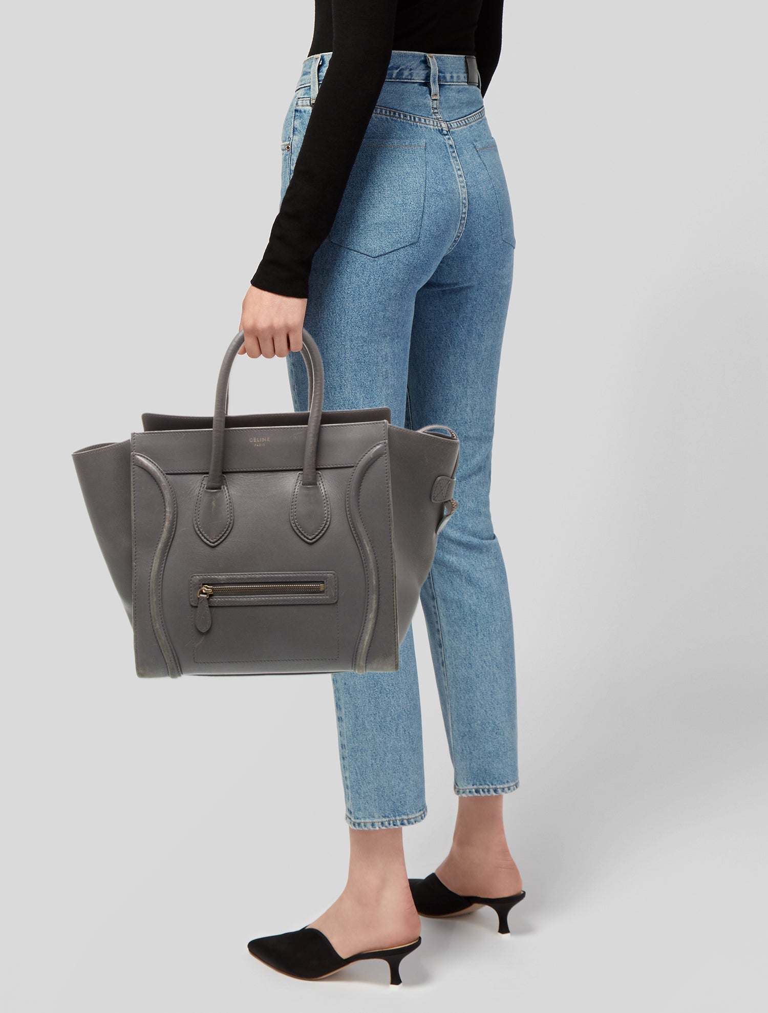 Celine Leather Luggage Mini