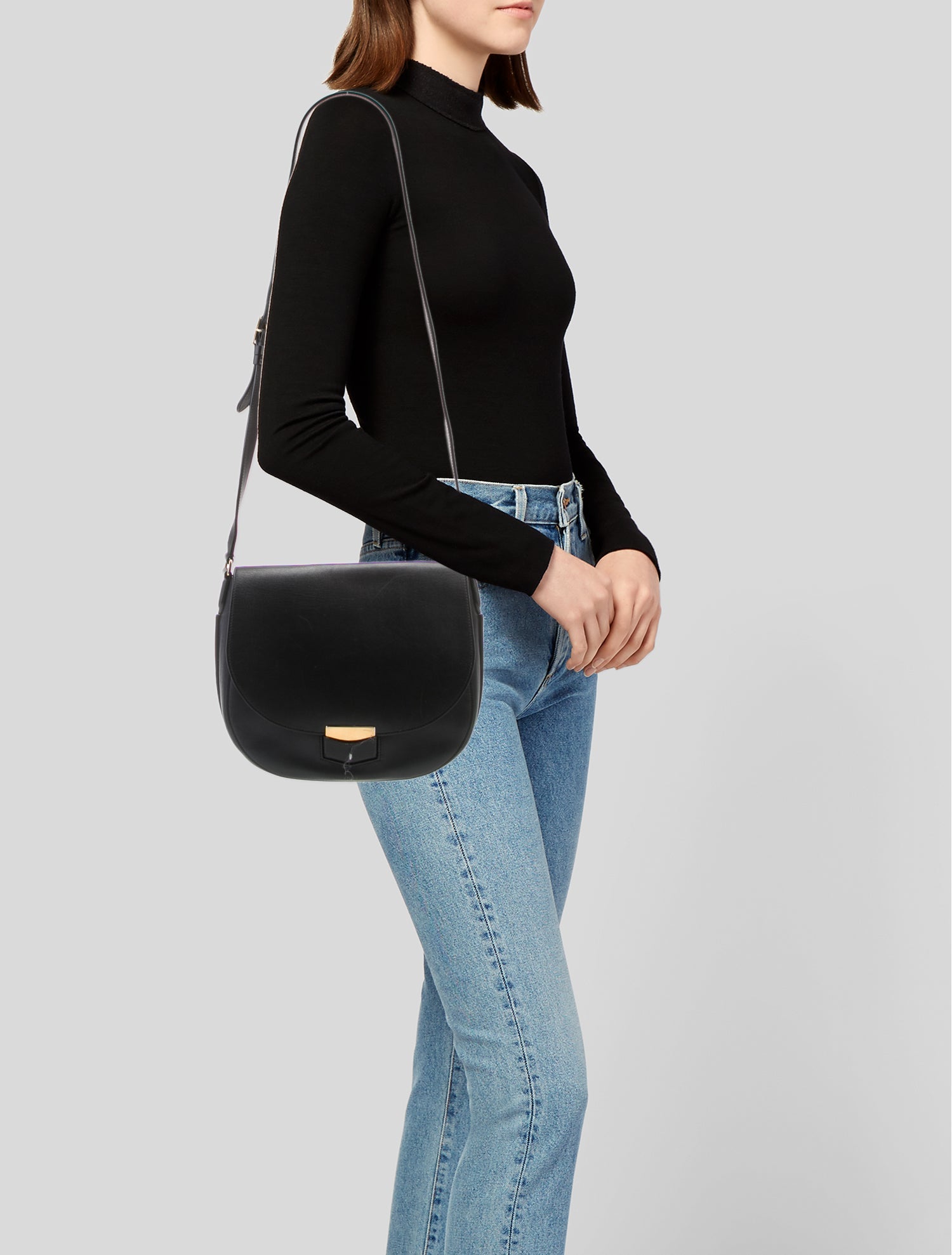 Celine Leather Trotteur Medium