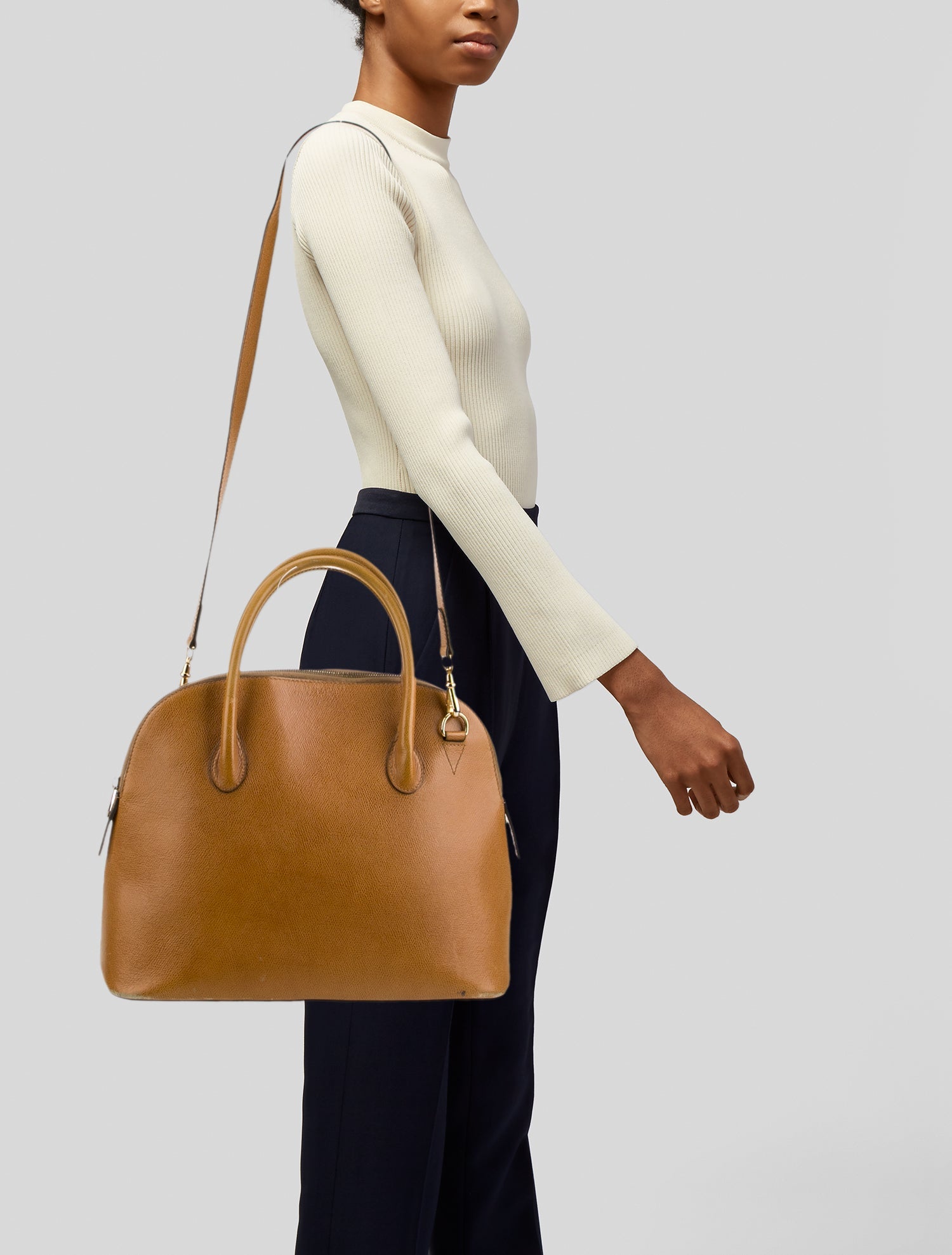 Celine Leather Top Handle Bag