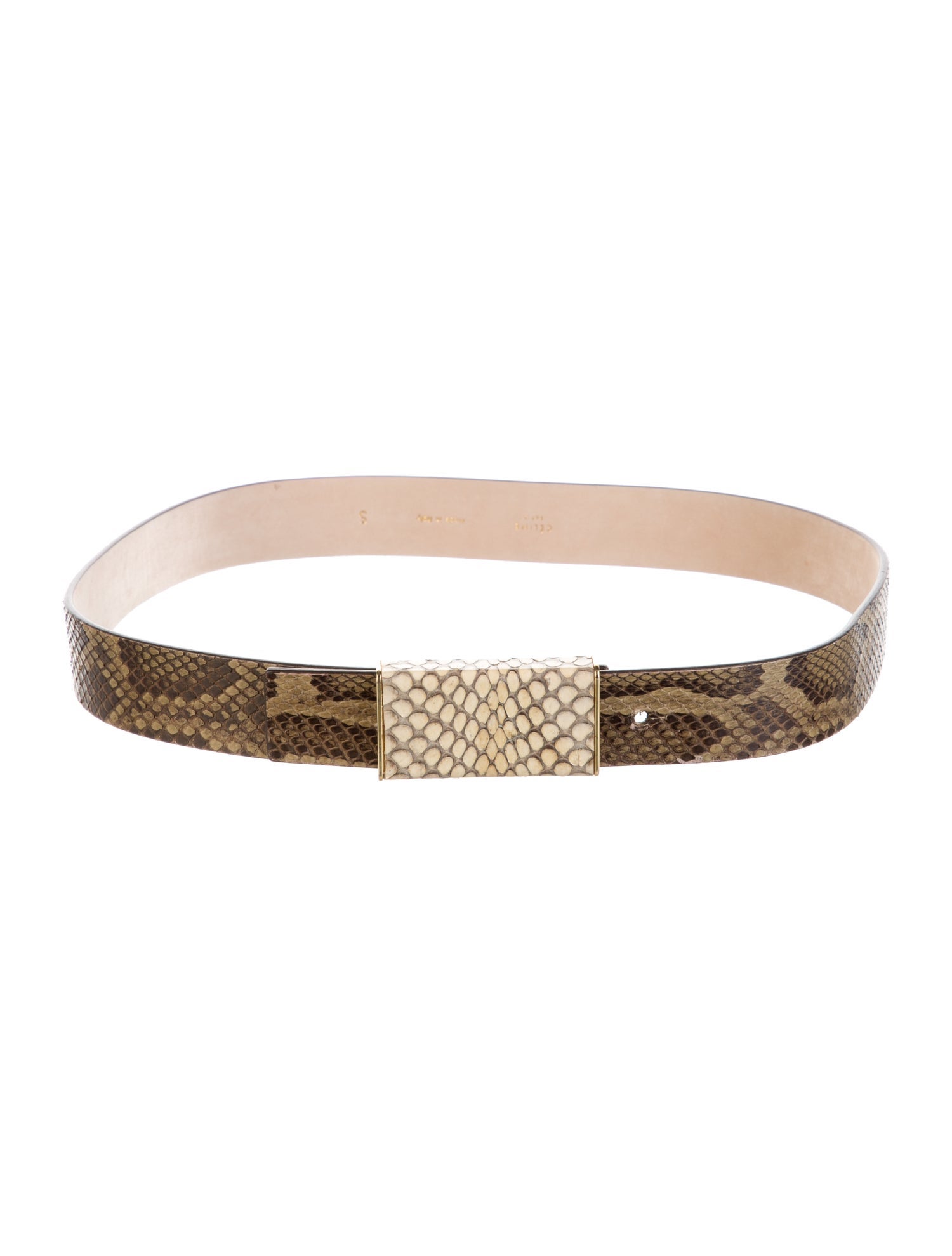 Celine Snakeskin Waist Belt