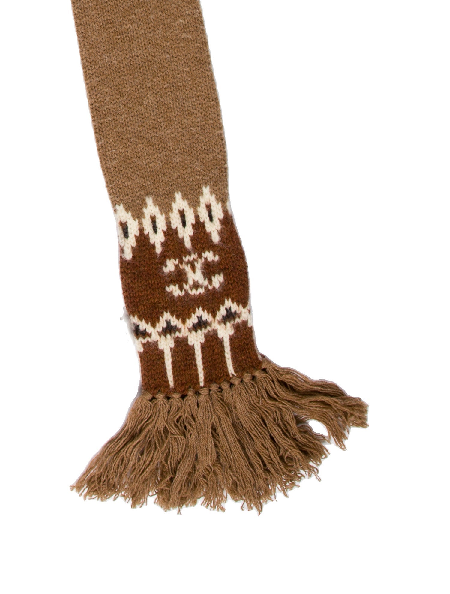 Celine Wool Patterned Scarf