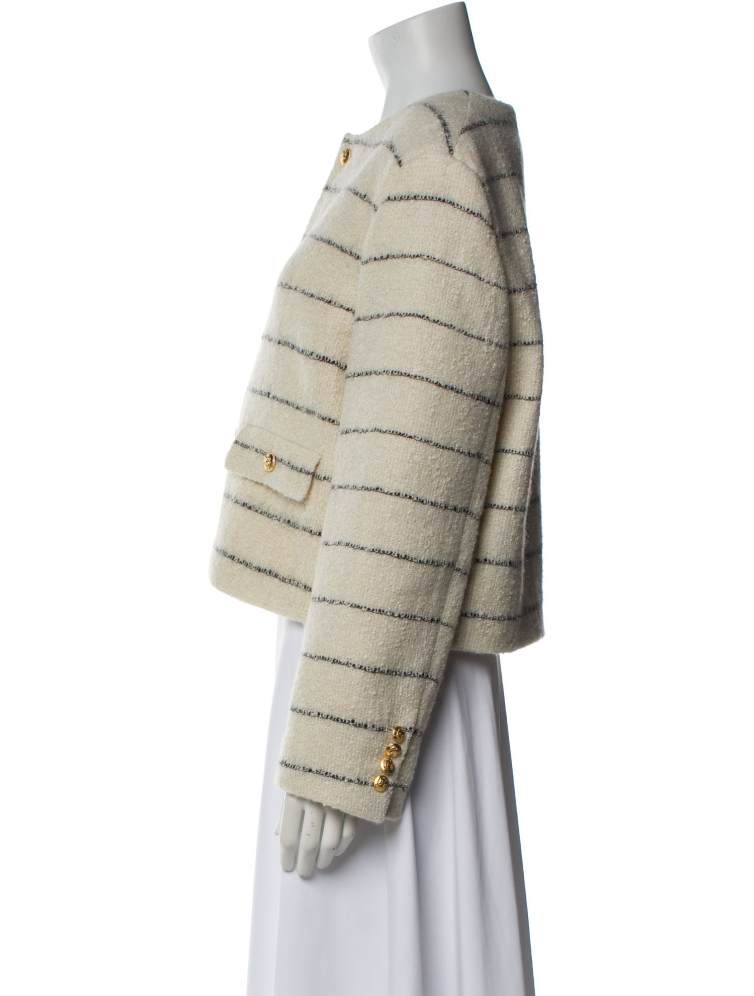 Celine 2022 Chasseur Striped Evening Jacket w/ Tags