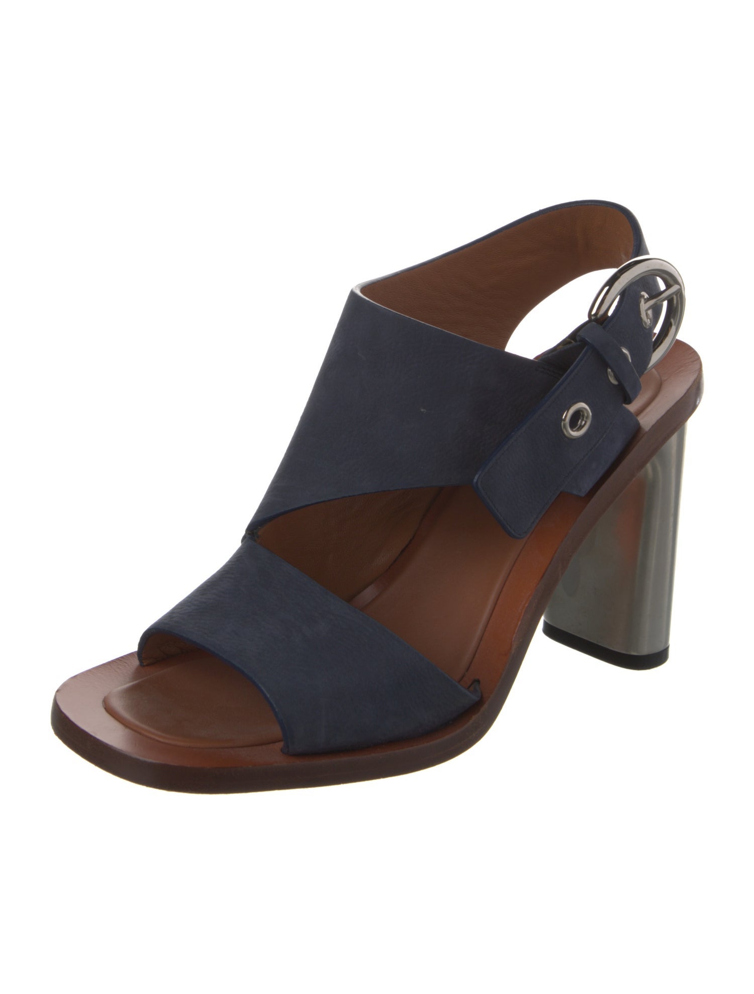 Celine Suede Slingback Sandals