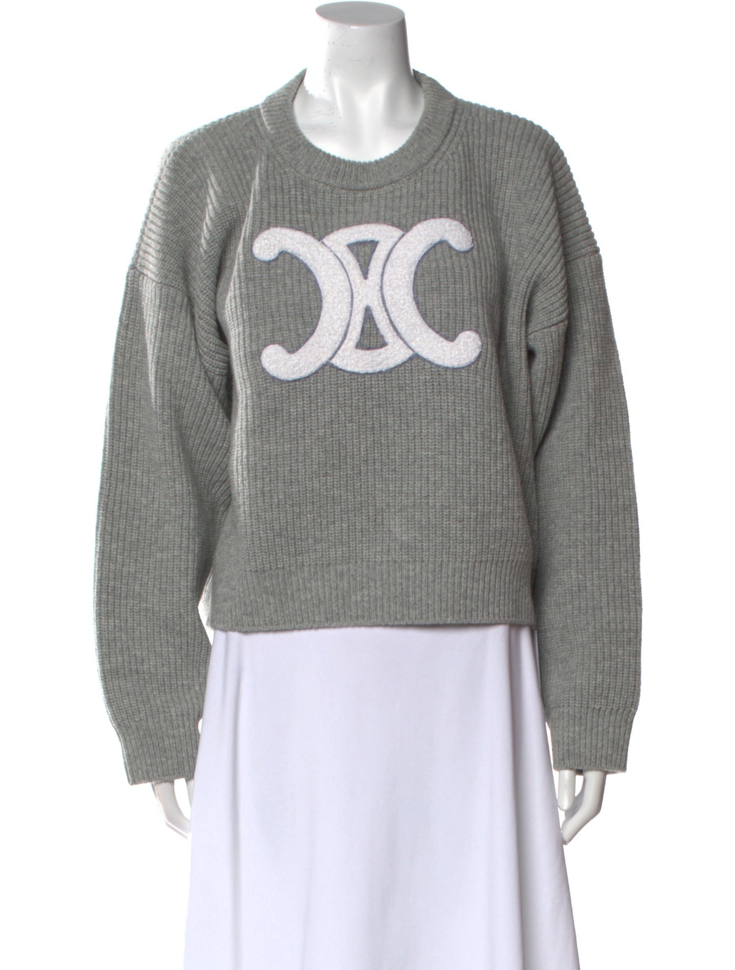 Celine Wool Graphic Print Sweater w/ Tags