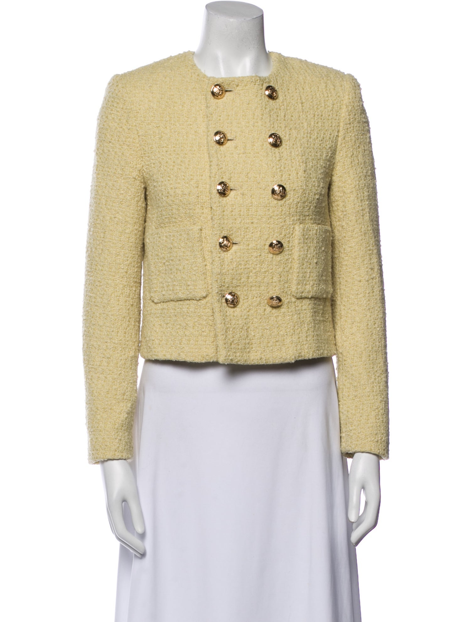 Celine Wool Tweed Pattern Evening Jacket